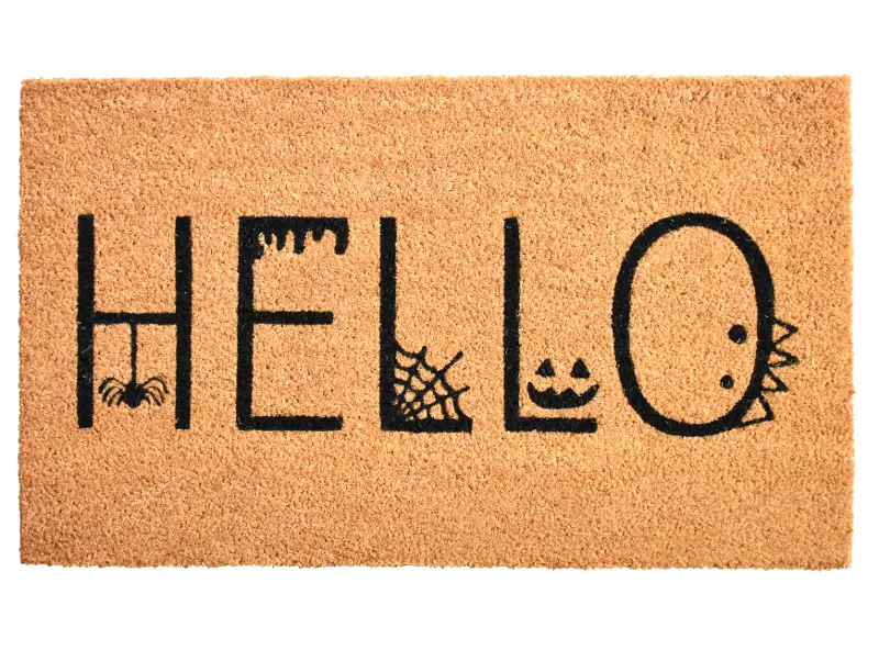 Spooky Hello Doormat