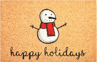 107321729 Happy Snowman Doormat