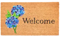 107131729 Hydrangea Welcome Doormat