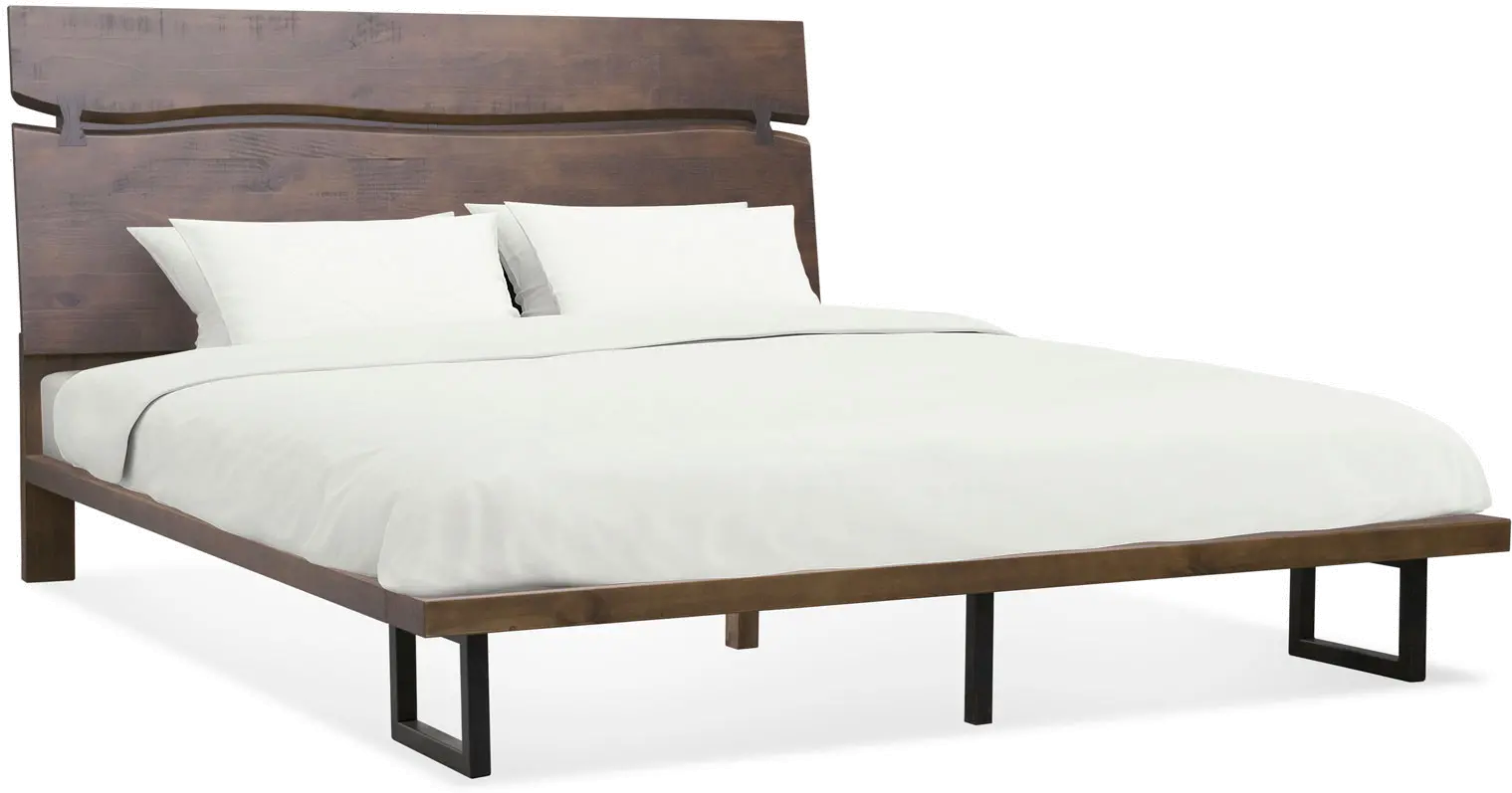 Pasco Brown King Platform Bed-2
