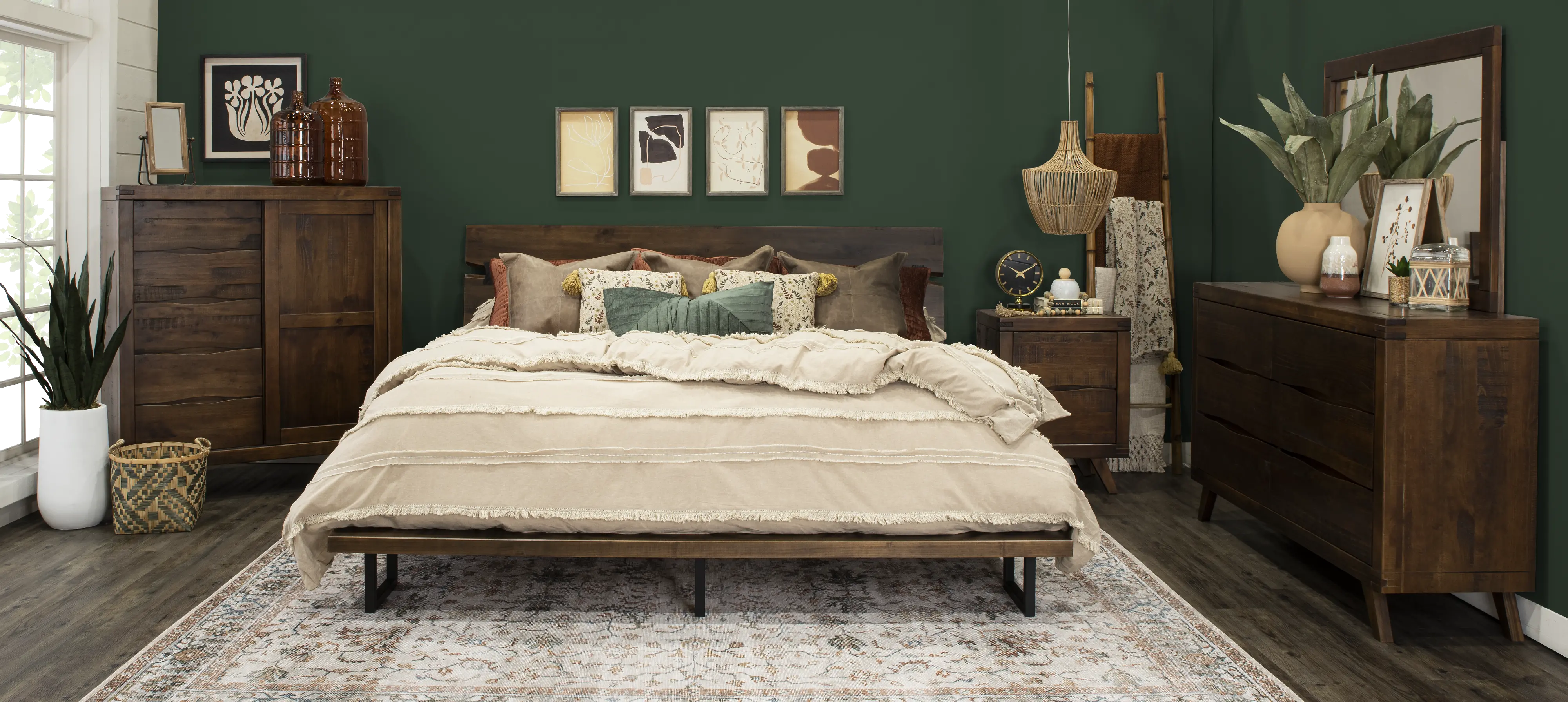 Pasco Brown King Platform Bed-4