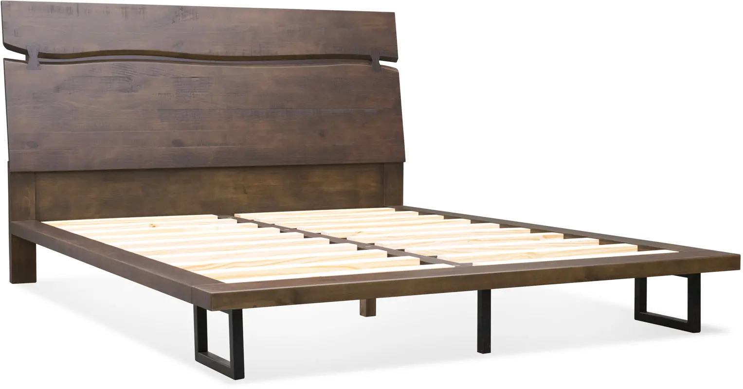 Pasco Brown King Platform Bed-8