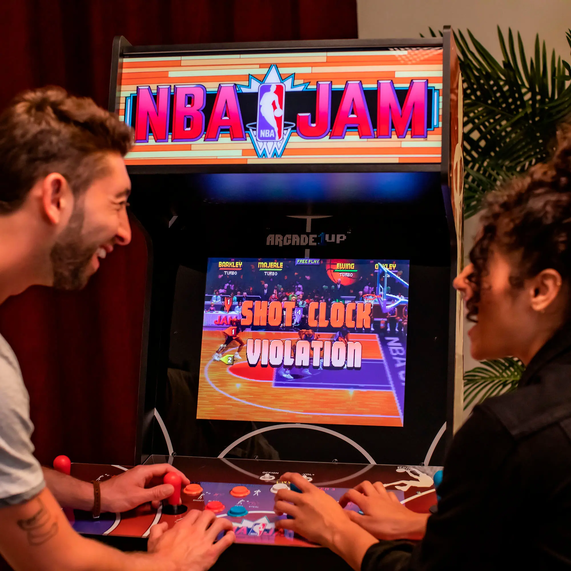 UPRIGHT/NBA_JAM_SHAQ Arcade1Up NBA JAM SHAQ Edition 19  Arcade with Lit Marque-6