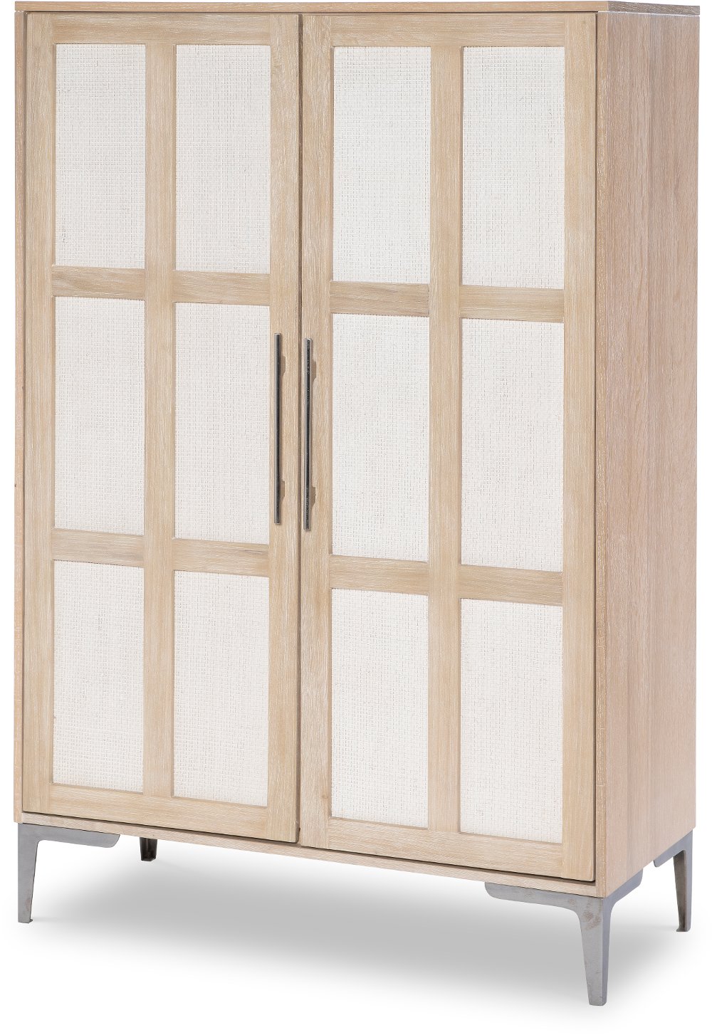 Biscayne Natural and Linen Armoire