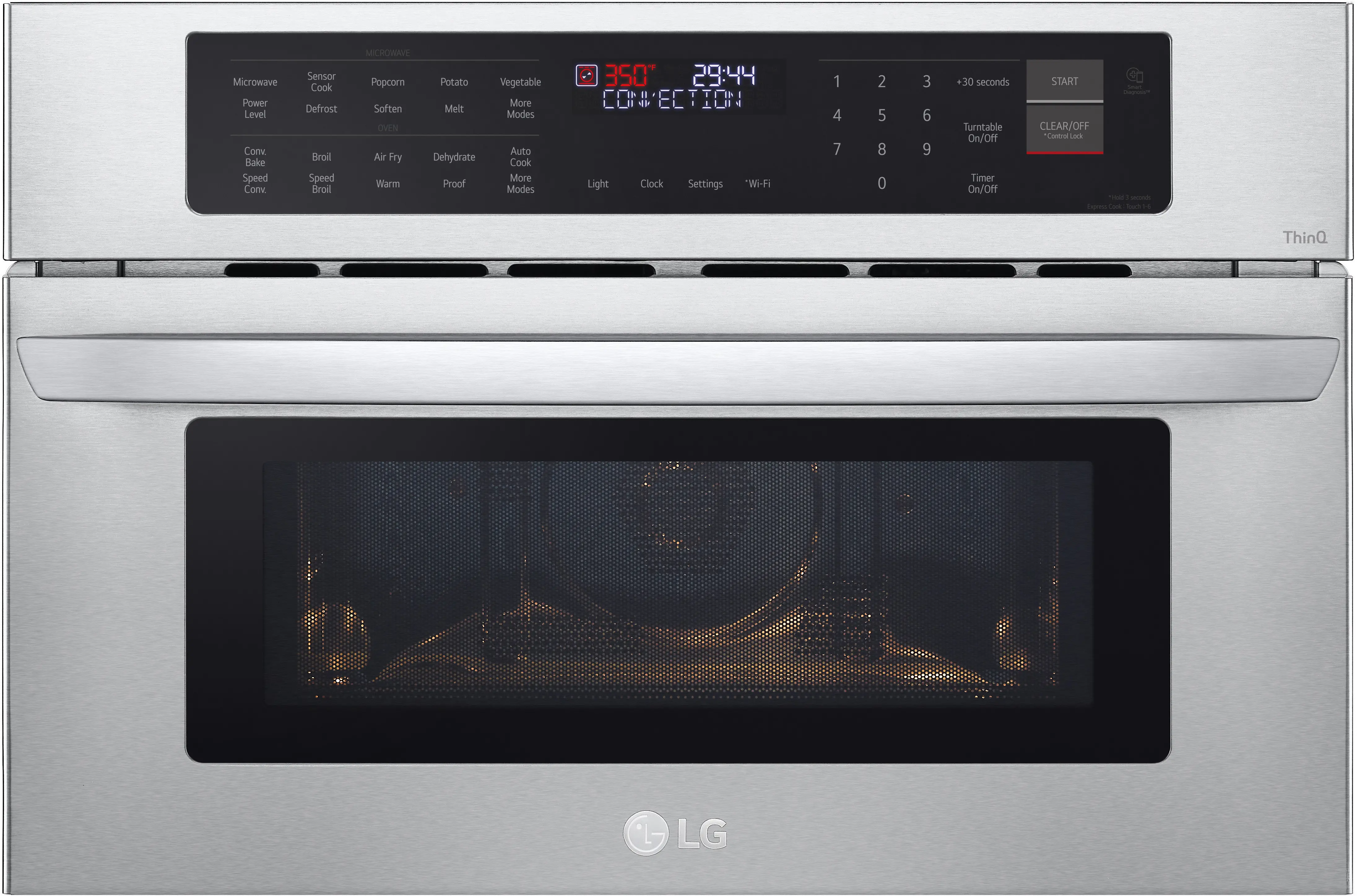 MZBZ1715S LG 1.7 cu ft Microwave and Speed Wall Oven - Stainless Steel 30 Inch-1