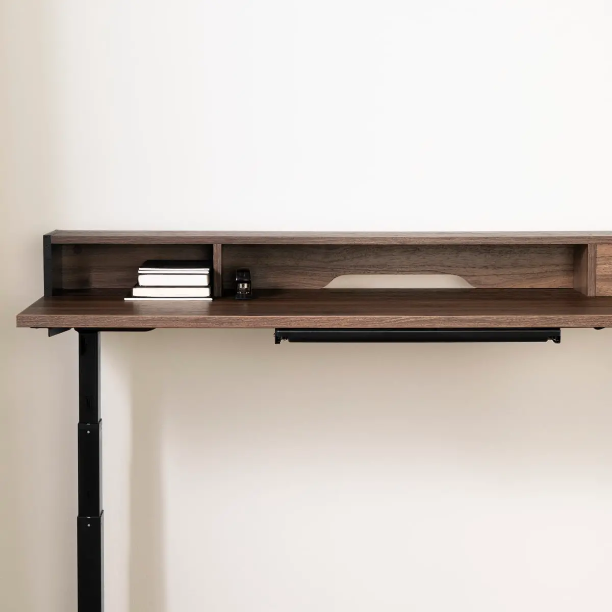 13346 Majyta Walnut Brown Sit and Stand Office Desk - South Shore-3