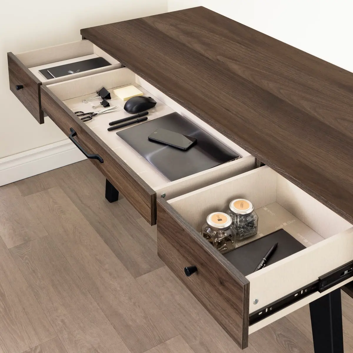 13306 Helsy Walnut Brown Computer Desk - South Shore-3