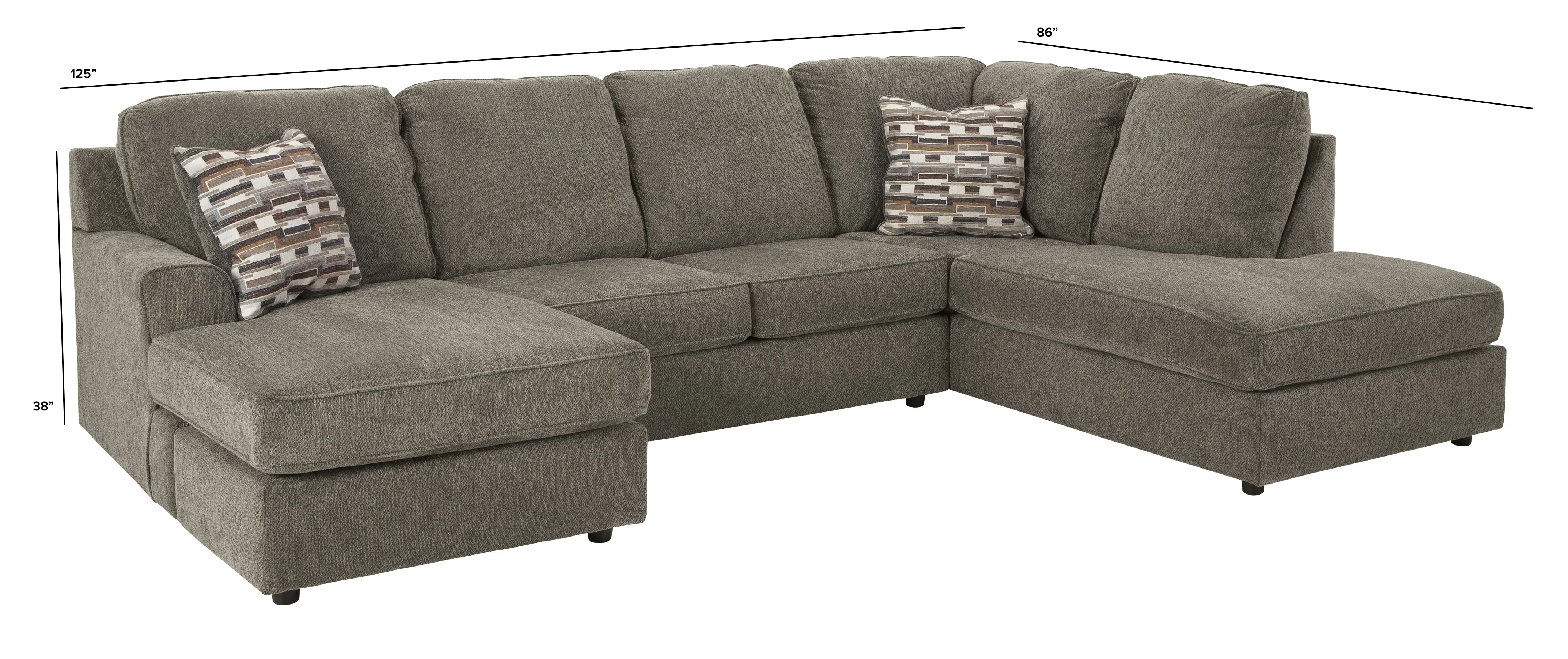 O'Pharrell Putty Brown 2 Piece Sectional-3