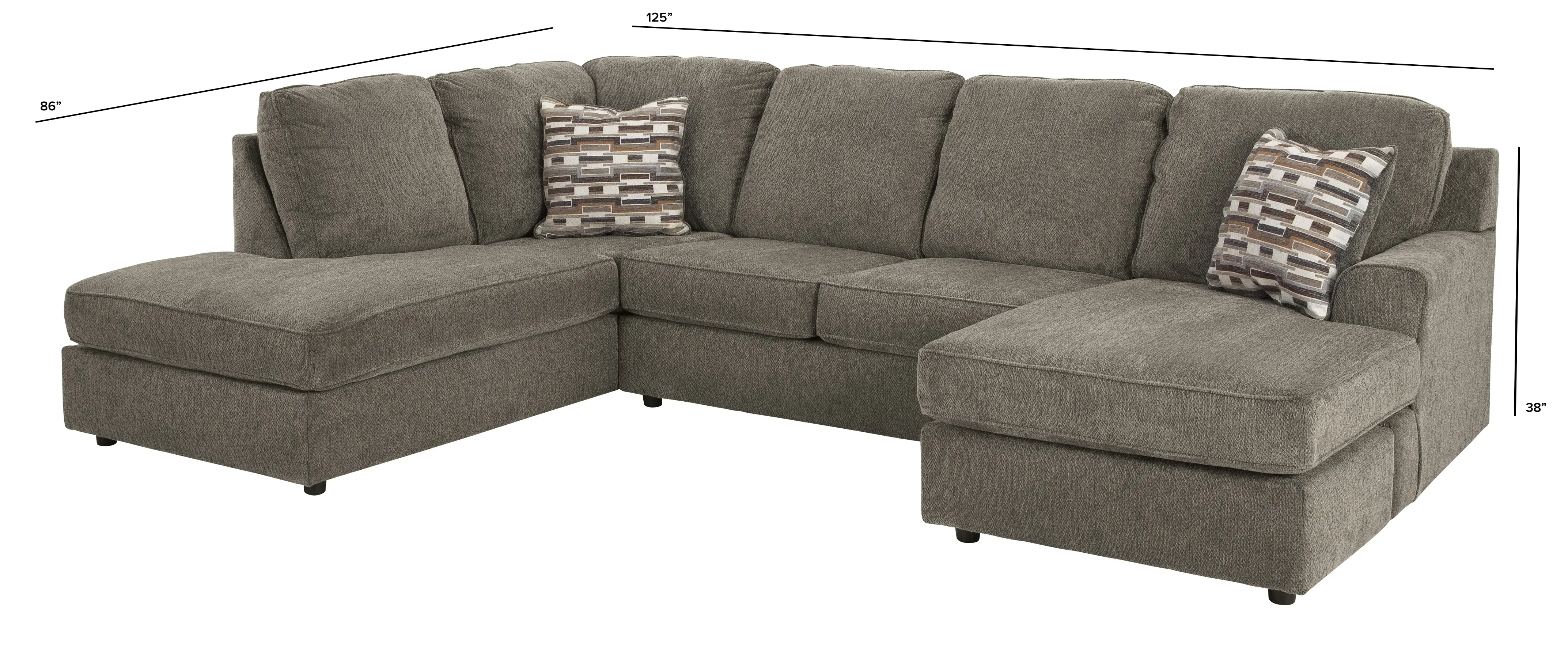 O'Pharrell Putty Brown 2 Piece Sectional-3