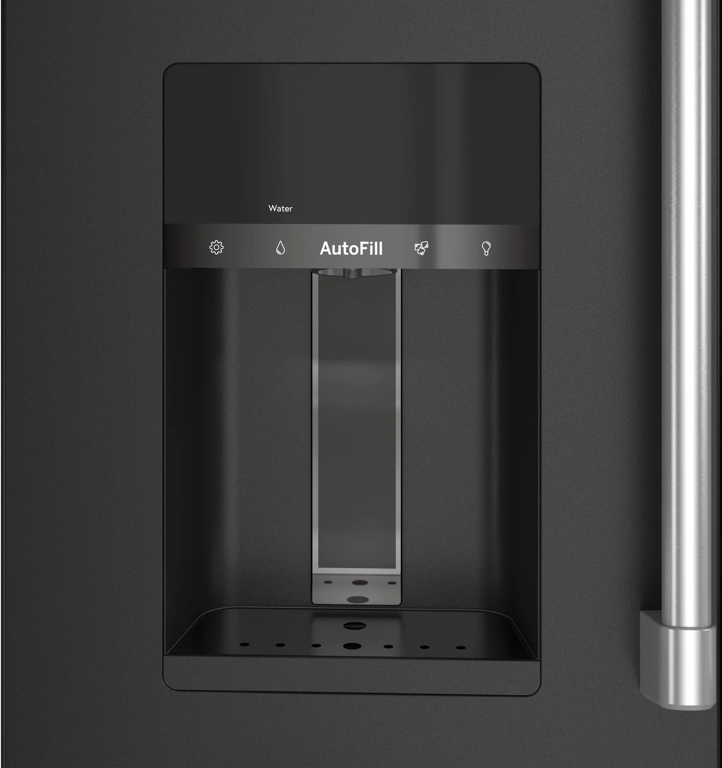 CXE22DP3PD1 GE Cafe 22.3 Cu Ft French Door Refrigerator - Counter Depth Matte Black-2
