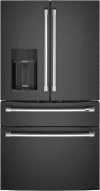 CXE22DP3PD1 GE Cafe 22.3 Cu Ft French Door Refrigerator - Counter Depth Matte Black