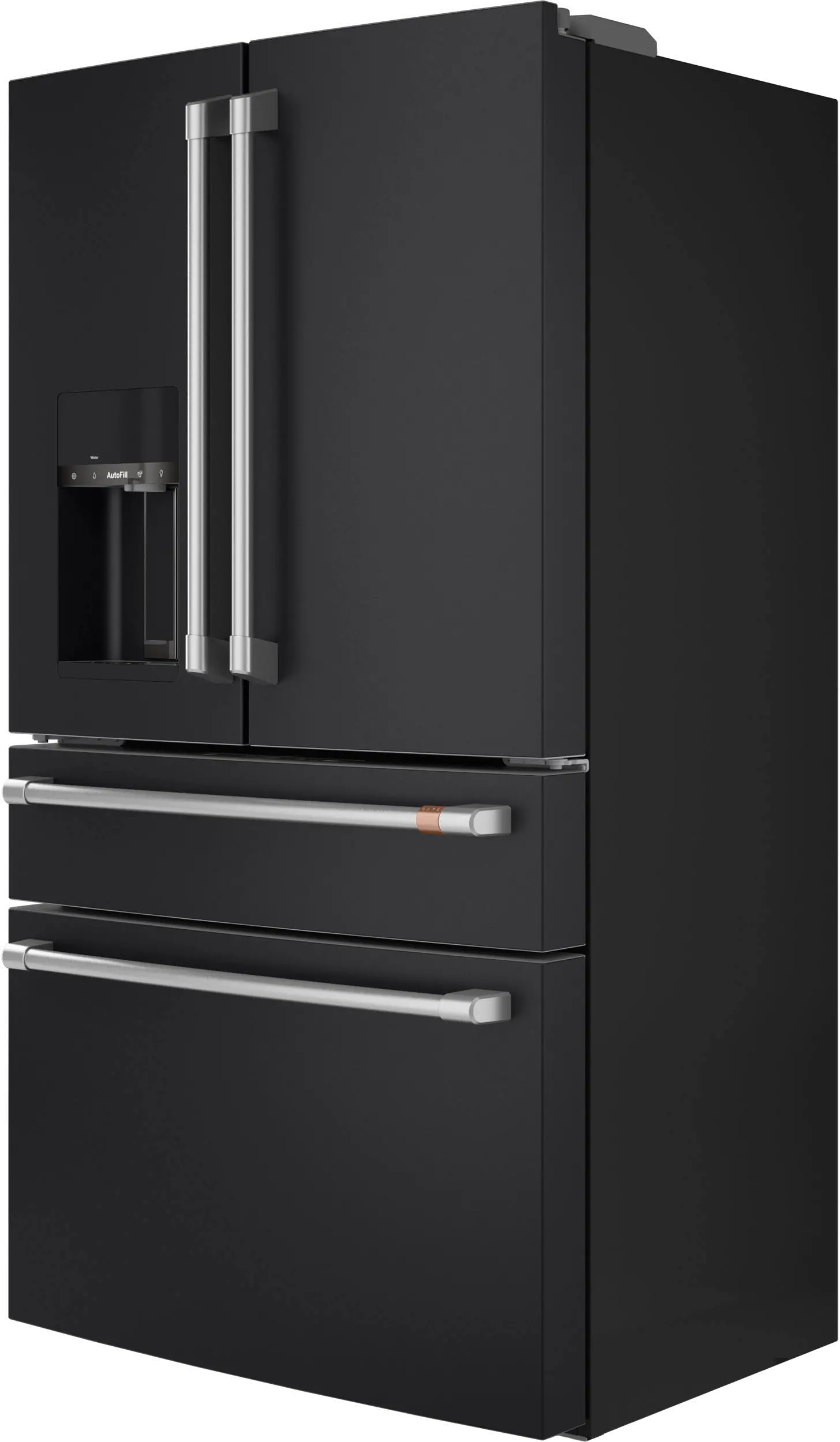 CXE22DP3PD1 GE Cafe 22.3 Cu Ft French Door Refrigerator - Counter Depth Matte Black-6