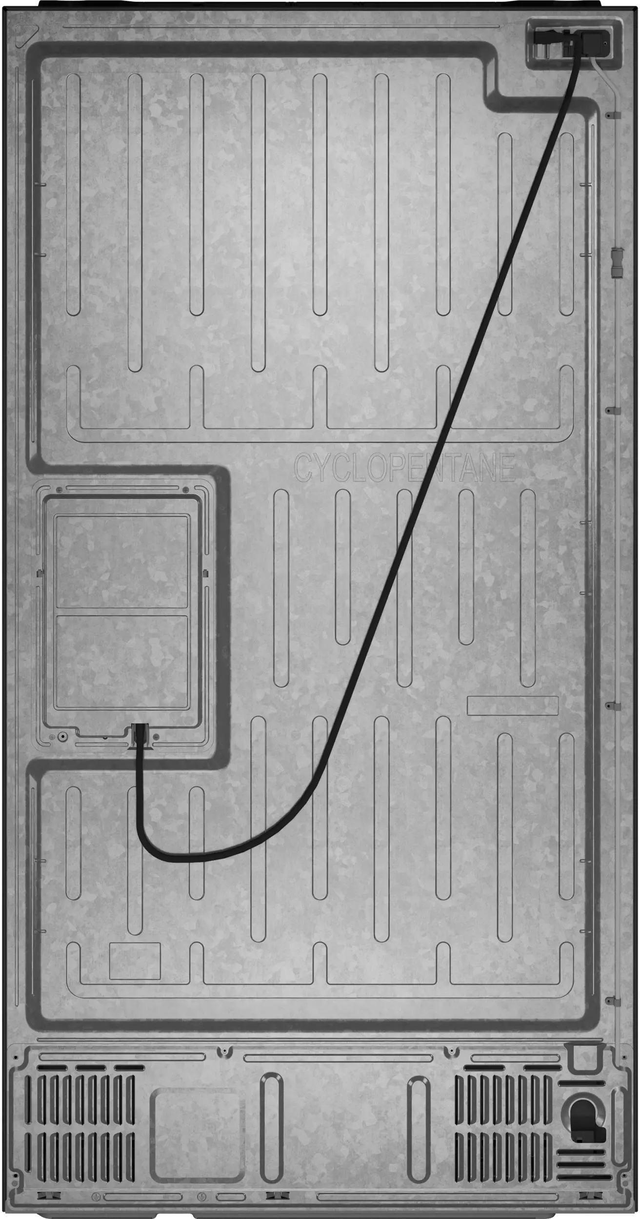 CXE22DP3PD1 GE Cafe 22.3 Cu Ft French Door Refrigerator - Counter Depth Matte Black-7