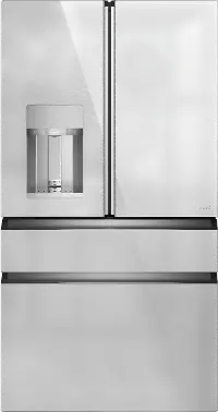 CXE22DM5PS5 Cafe 22.3 Cu Ft French Door Refrigerator - Counter Depth Platinum Glass