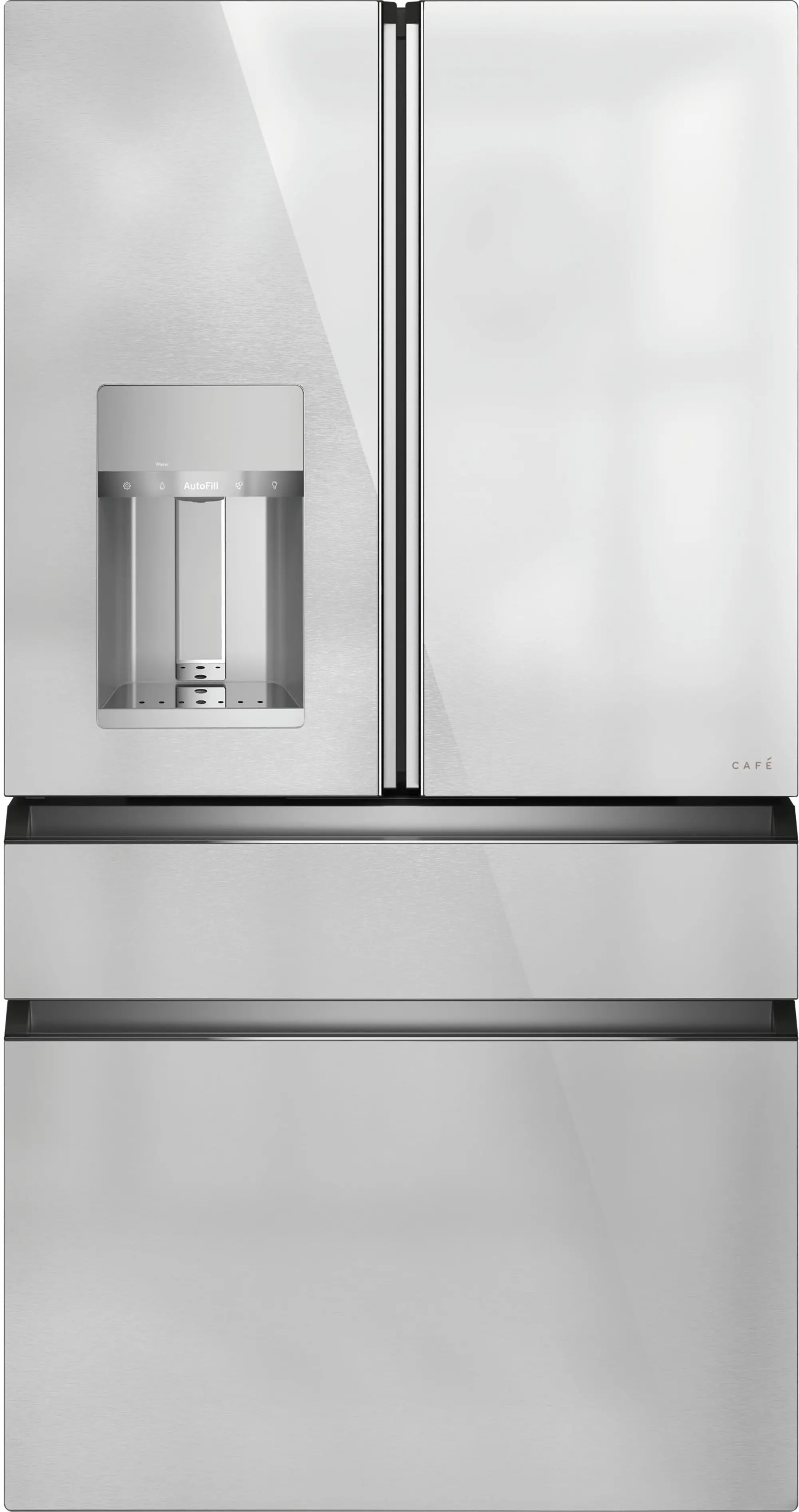 Cafe 22.3 Cu Ft French Door Refrigerator - Counter Depth Platinum