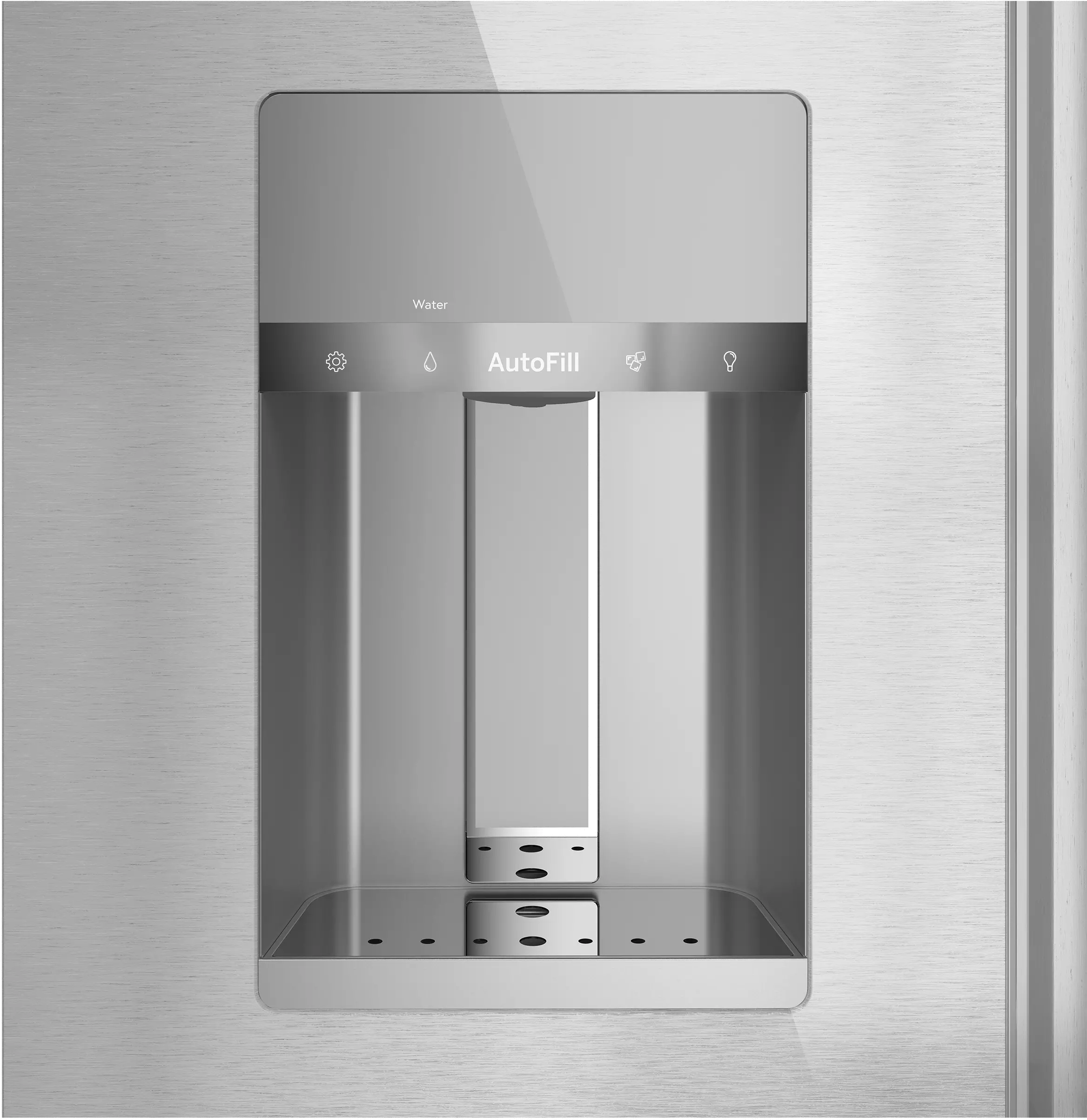 CXE22DM5PS5 Cafe 22.3 Cu Ft French Door Refrigerator - Counter Depth Platinum Glass-9