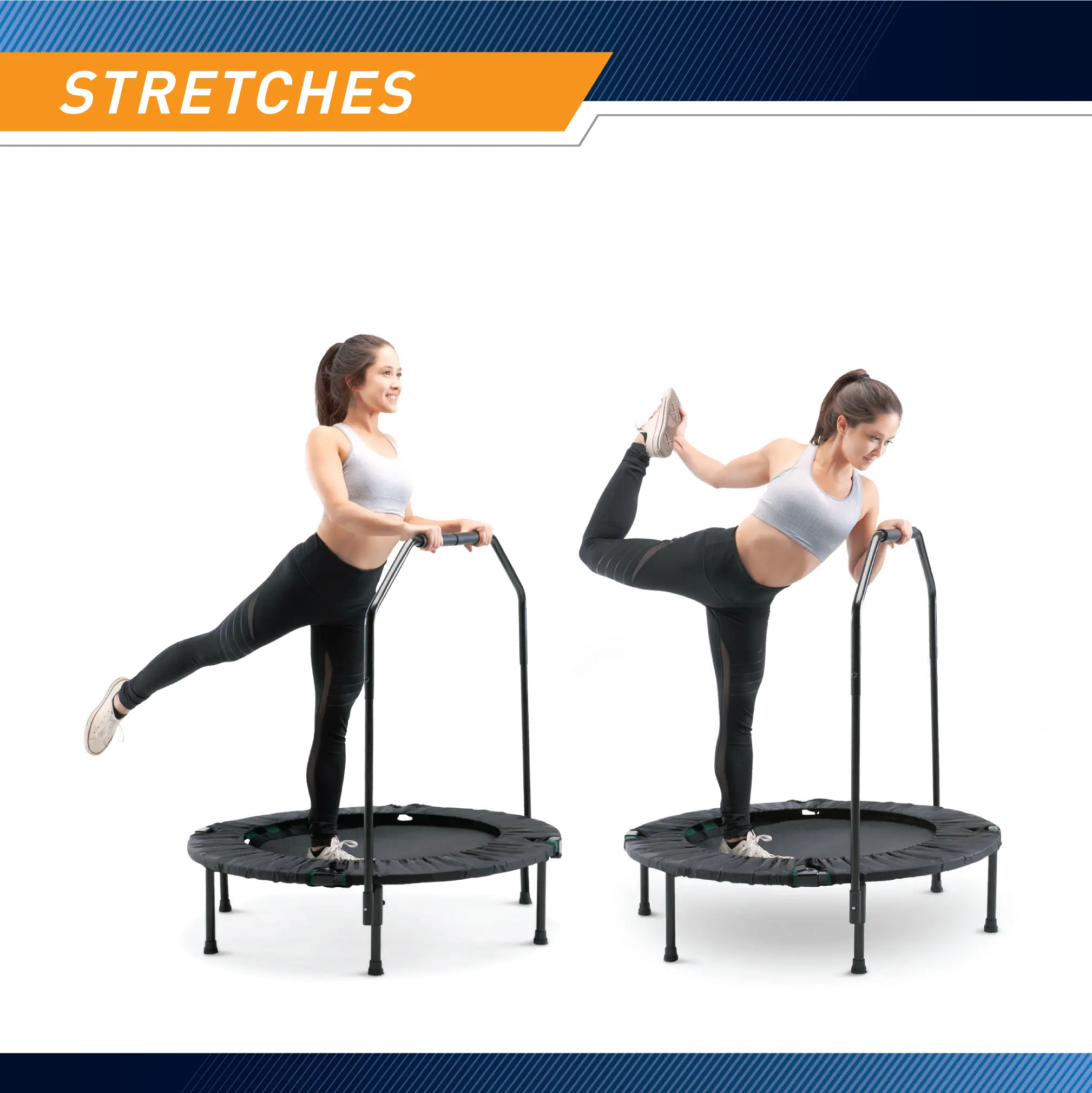 ASG-40 Marcy Black Trampoline Cardio Trainer with Handle-3