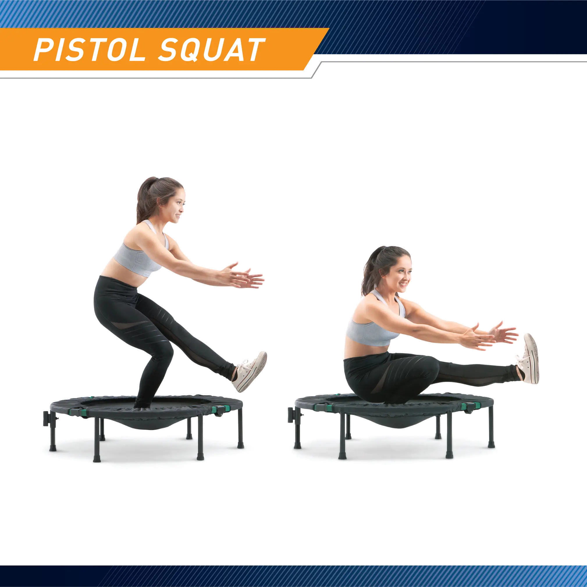 ASG-40 Marcy Black Trampoline Cardio Trainer with Handle-4