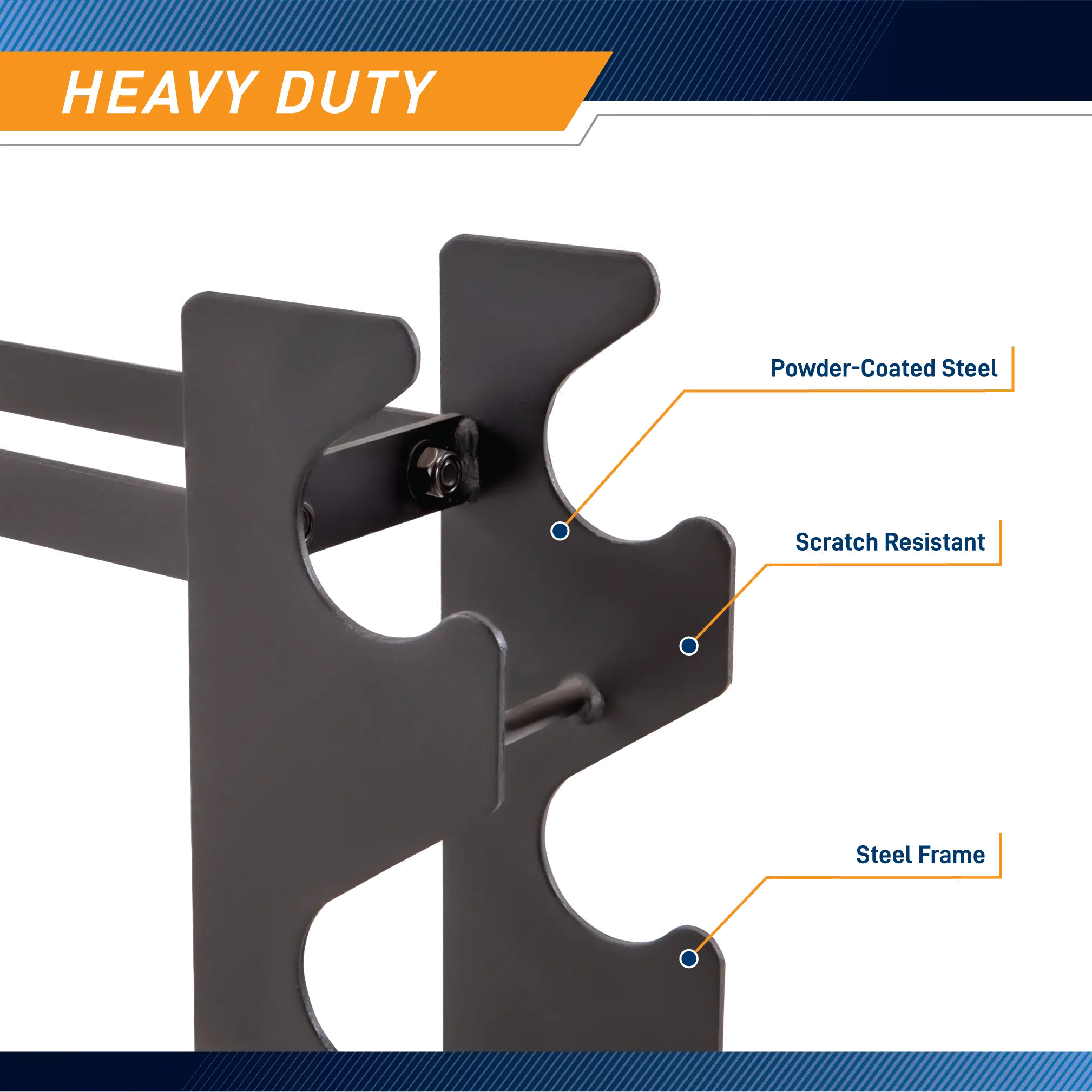 DBR-56 Marcy Compact Black Dumbbell Rack-5