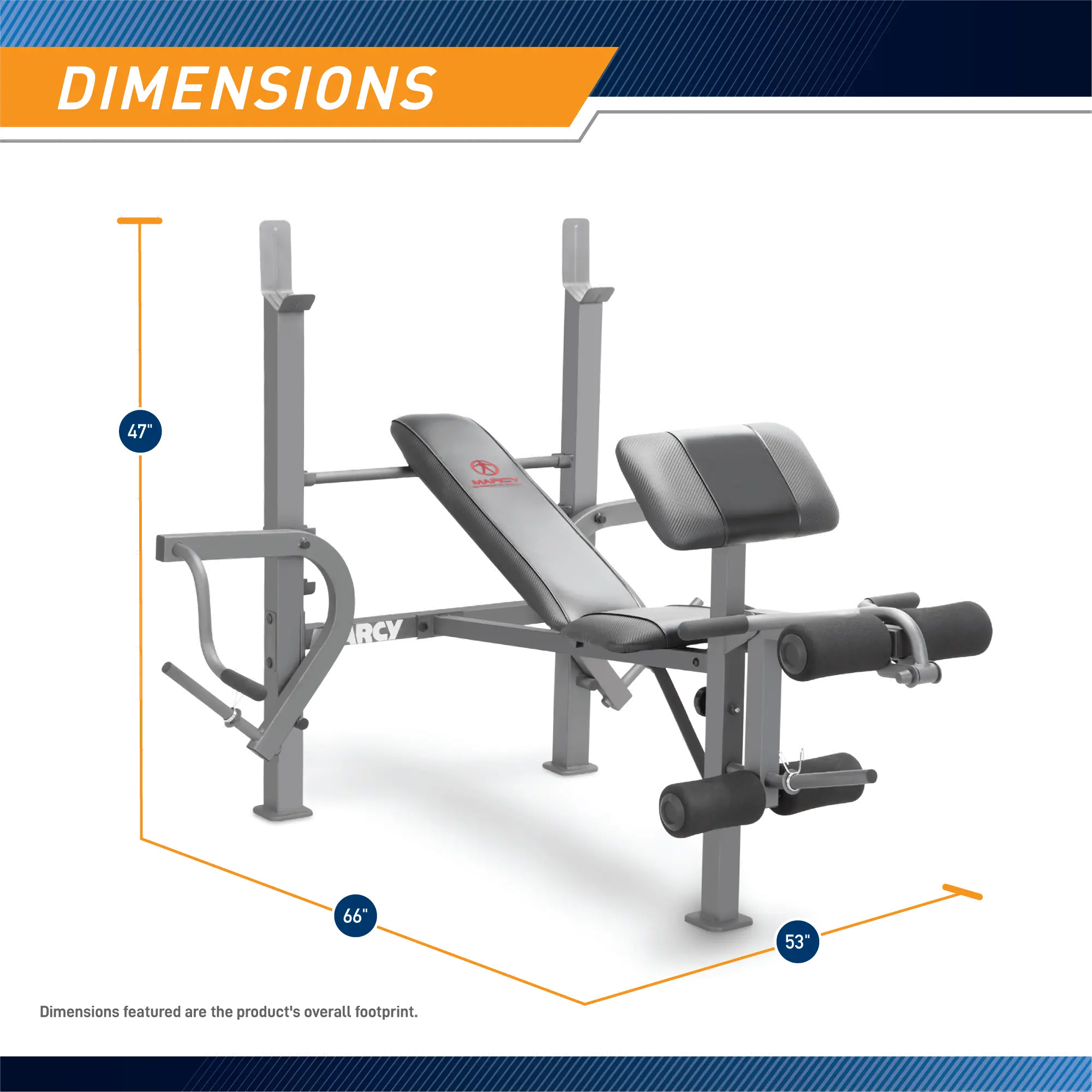 MD-389 Marcy Standard Weight Bench with Butterfly and Leg Developer-7