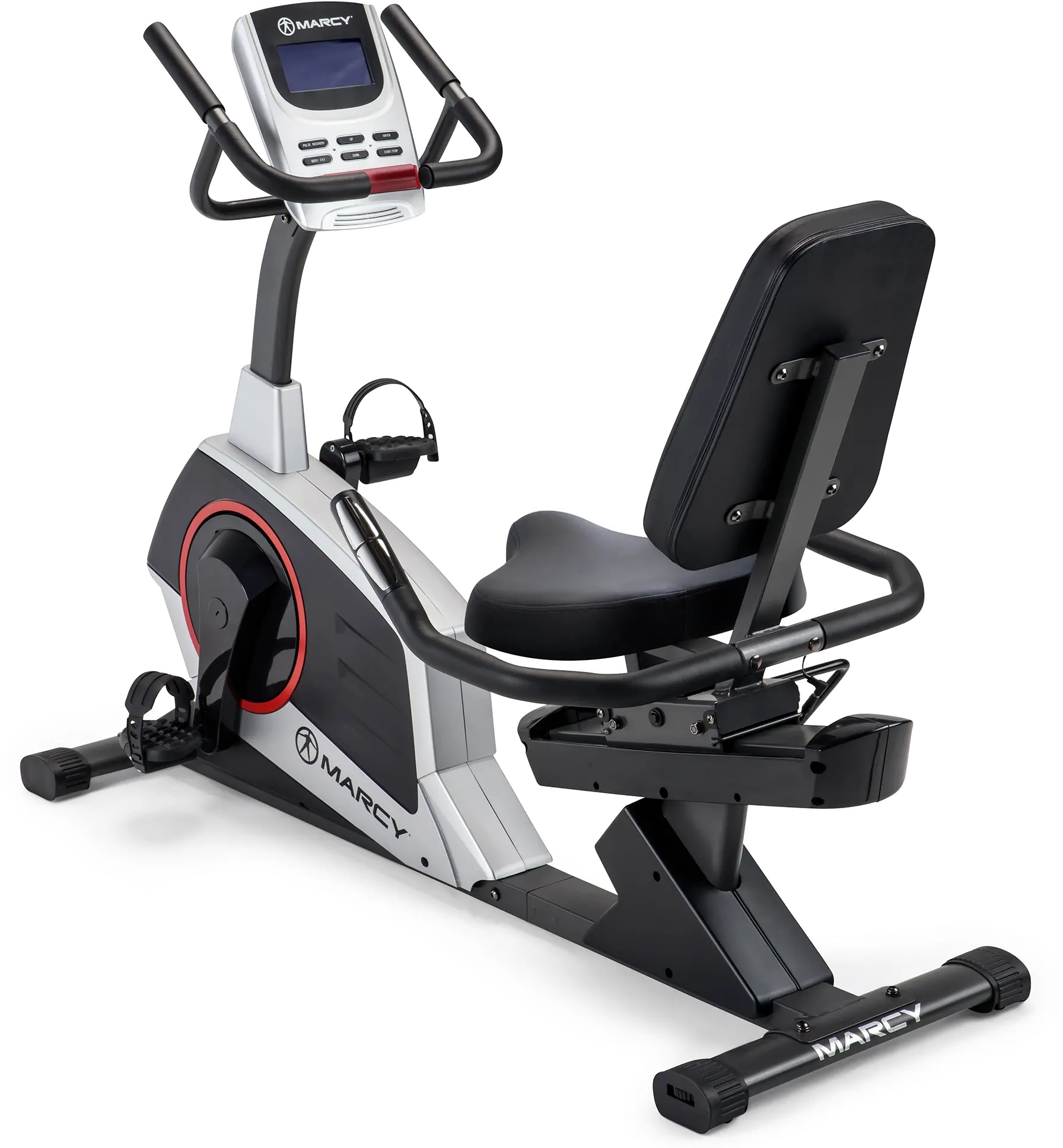 ME-706 Marcy Black Regenerating Recumbent Exercise Bike-1
