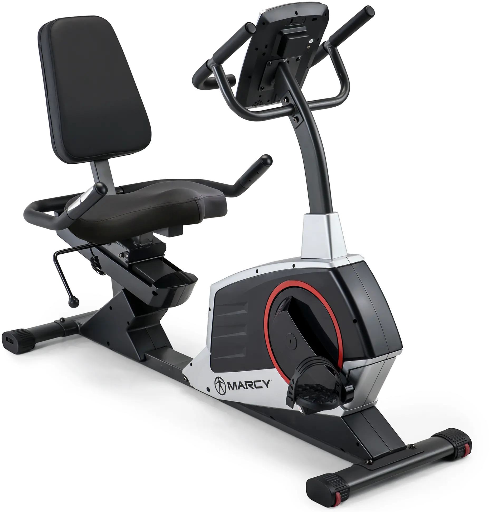 ME-706 Marcy Black Regenerating Recumbent Exercise Bike-3