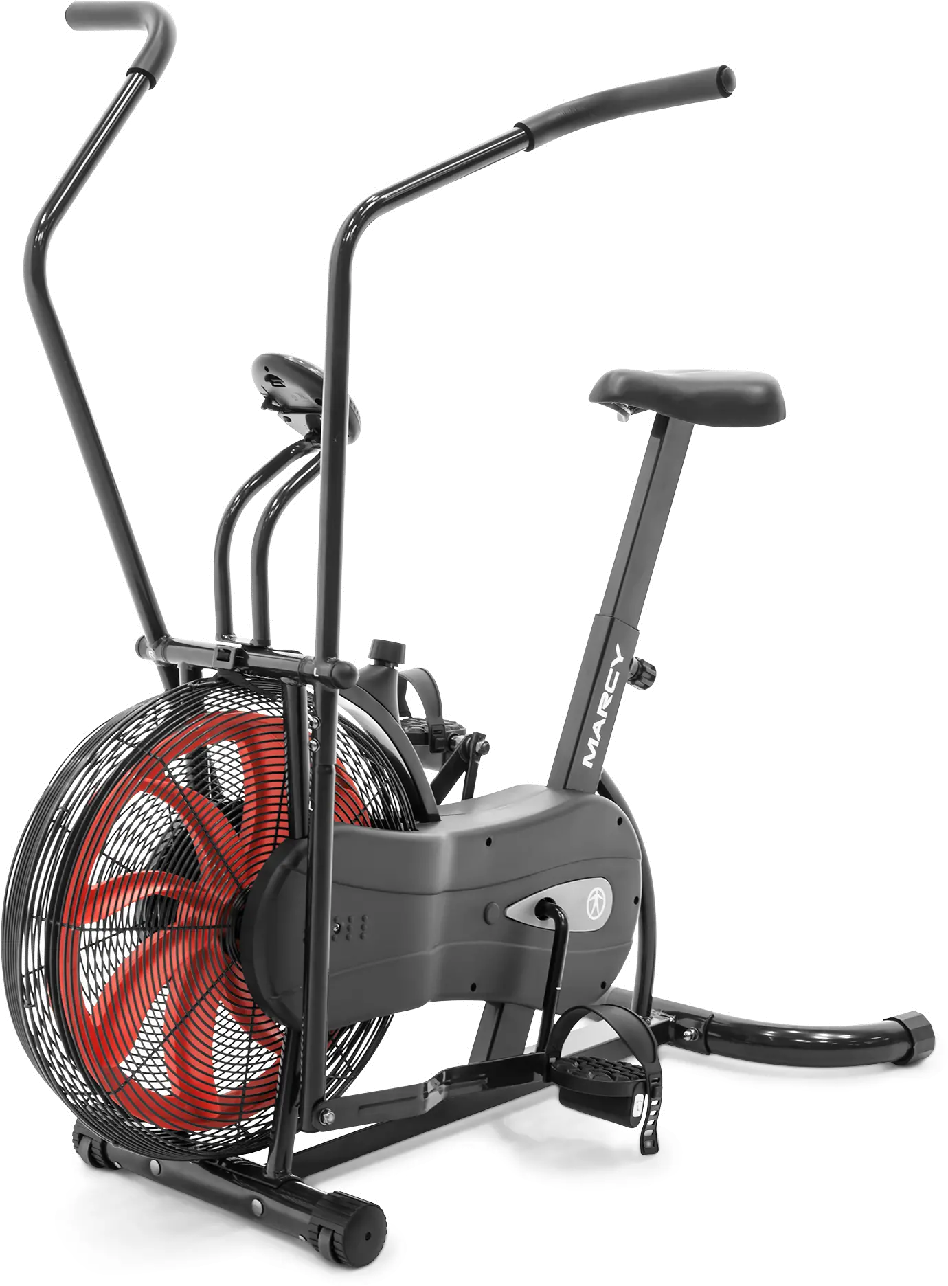 NS-1000 Marcy Black and Red Fan Exercise Bike-1
