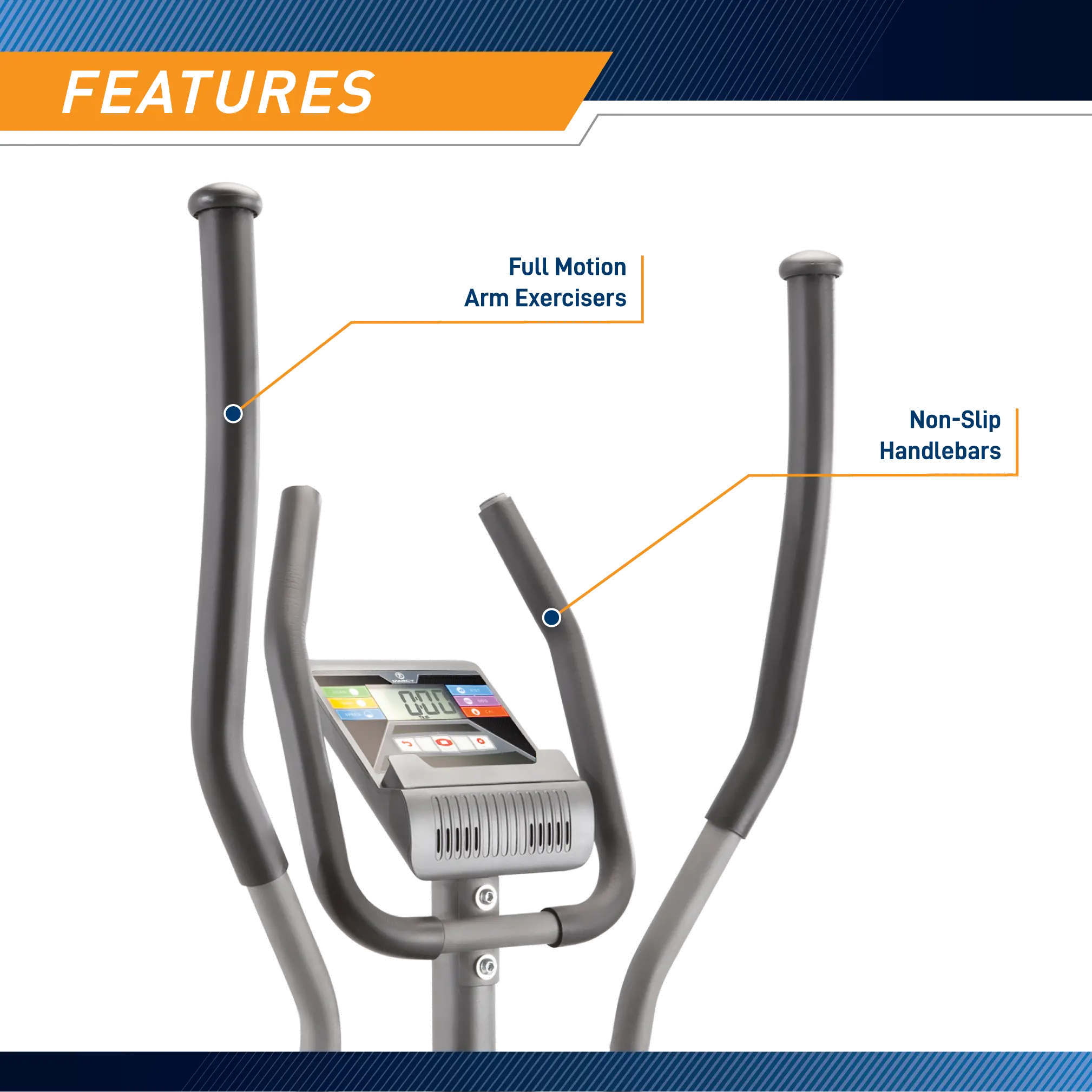 NS-40501E Marcy Gray Elliptical Trainer-5