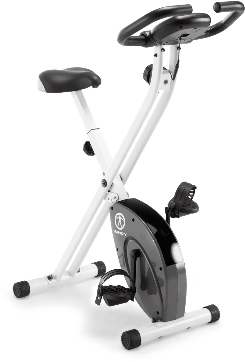Marcy White Foldable Exercise Bike White