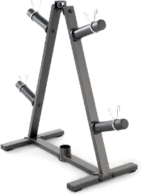 PT-5740 Impex Black A-frame Olympic Weight and Bar Organizer