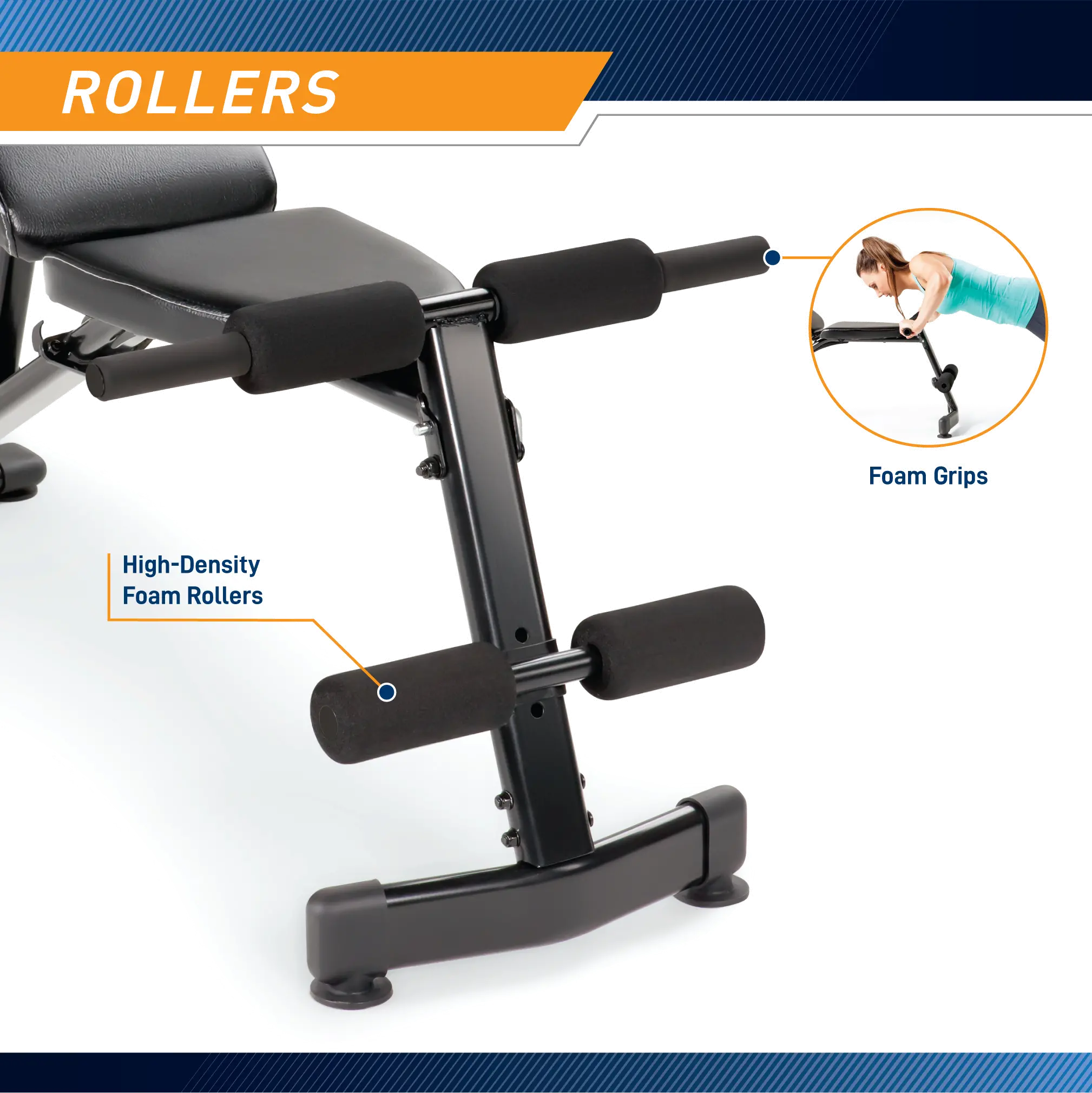 SB-228 Impex Black Adjustable Weight Bench-5