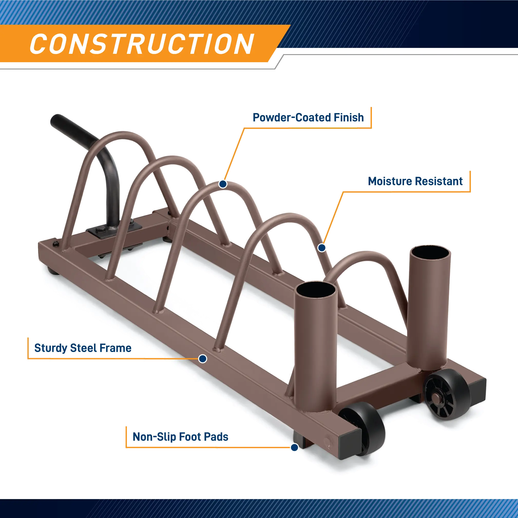 STB-0130 Steelbody Olympic Weight Rack Organizer-7