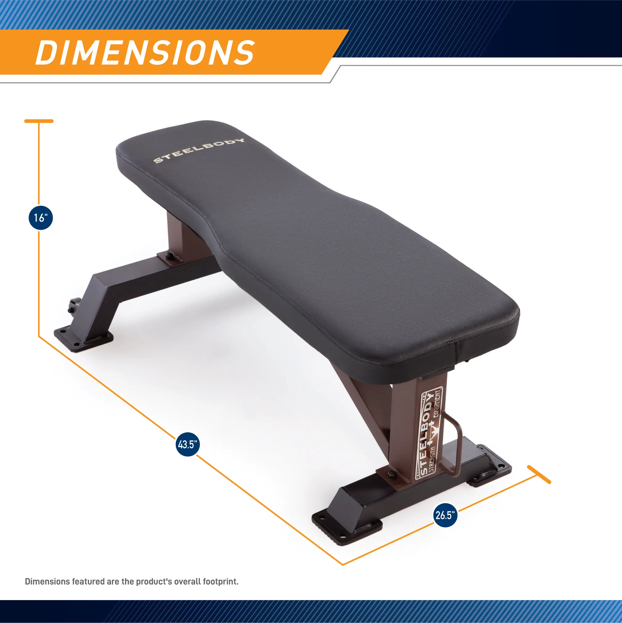 STB-10101 SteelBody Flat Utility Workout Bench-7