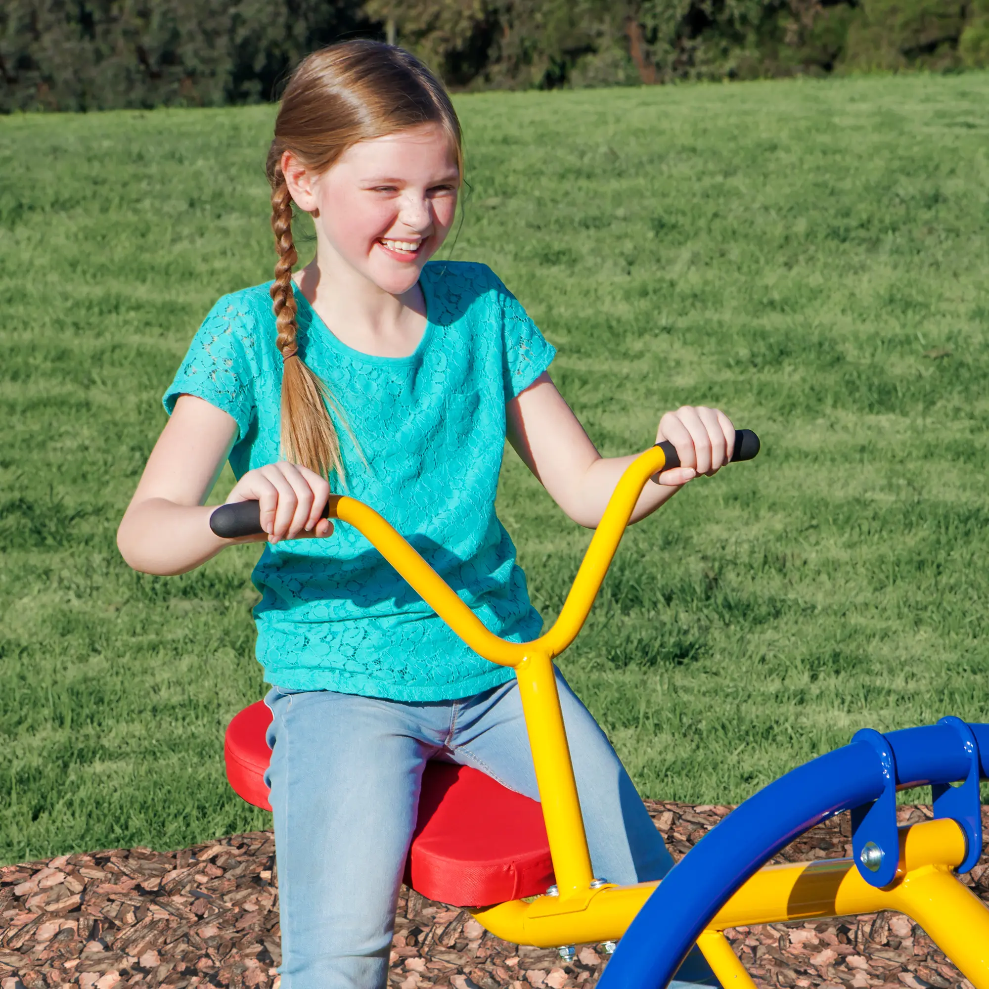 TT-210 Gym Dandy Teeter-Totter Seesaw Playground Set-11