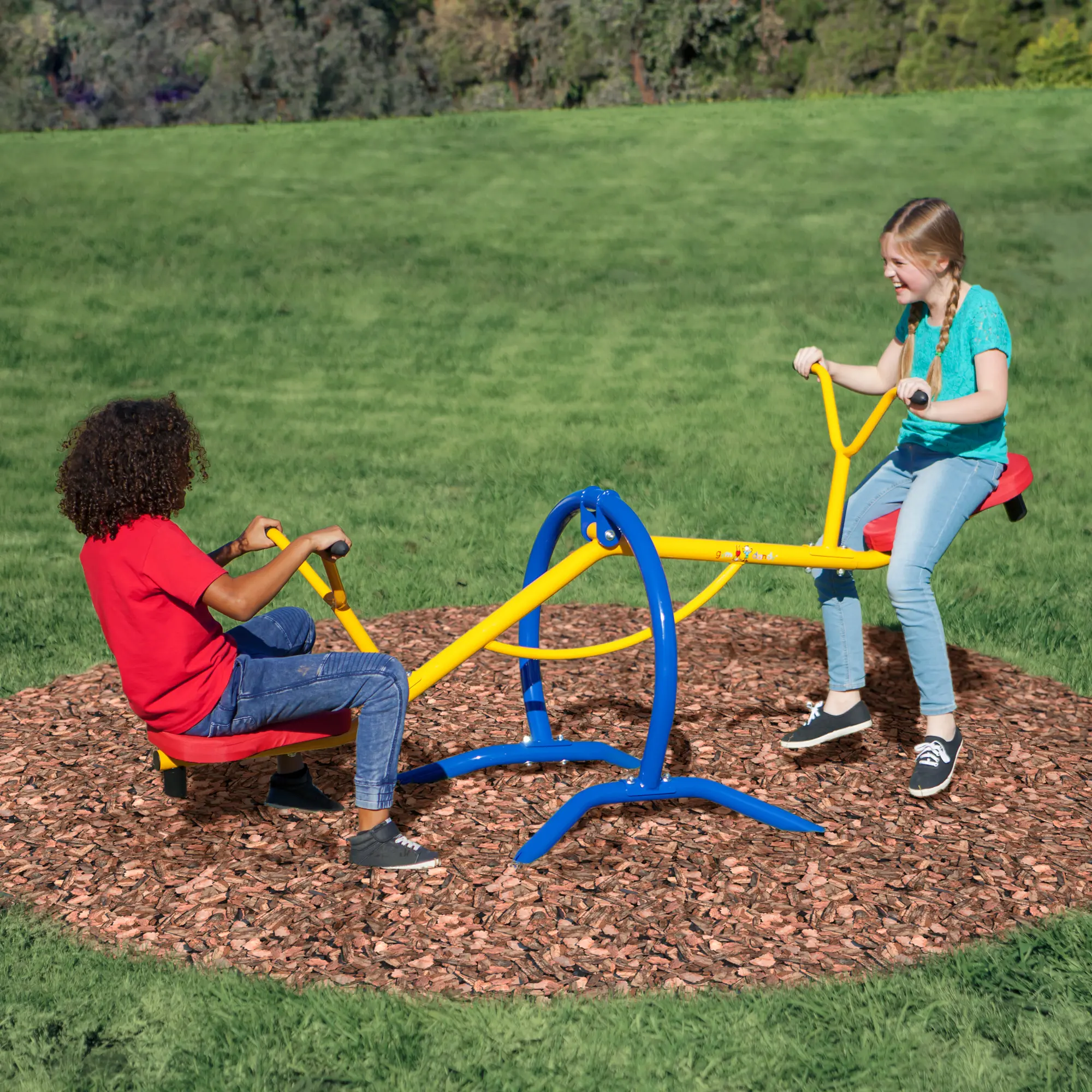TT-210 Gym Dandy Teeter-Totter Seesaw Playground Set-9