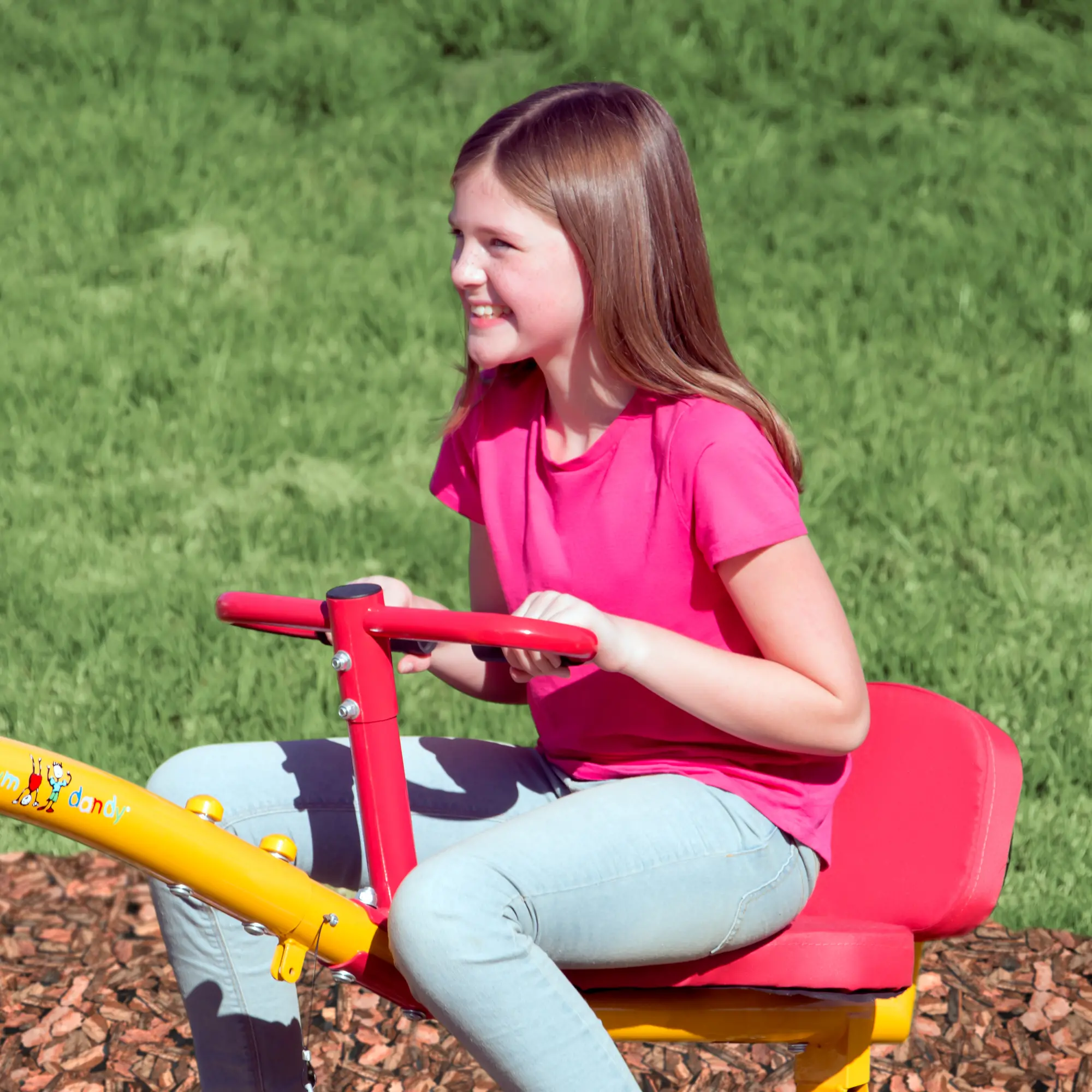 TT-360 Gym Dandy Kids Playground Spinning Teeter Totter-14