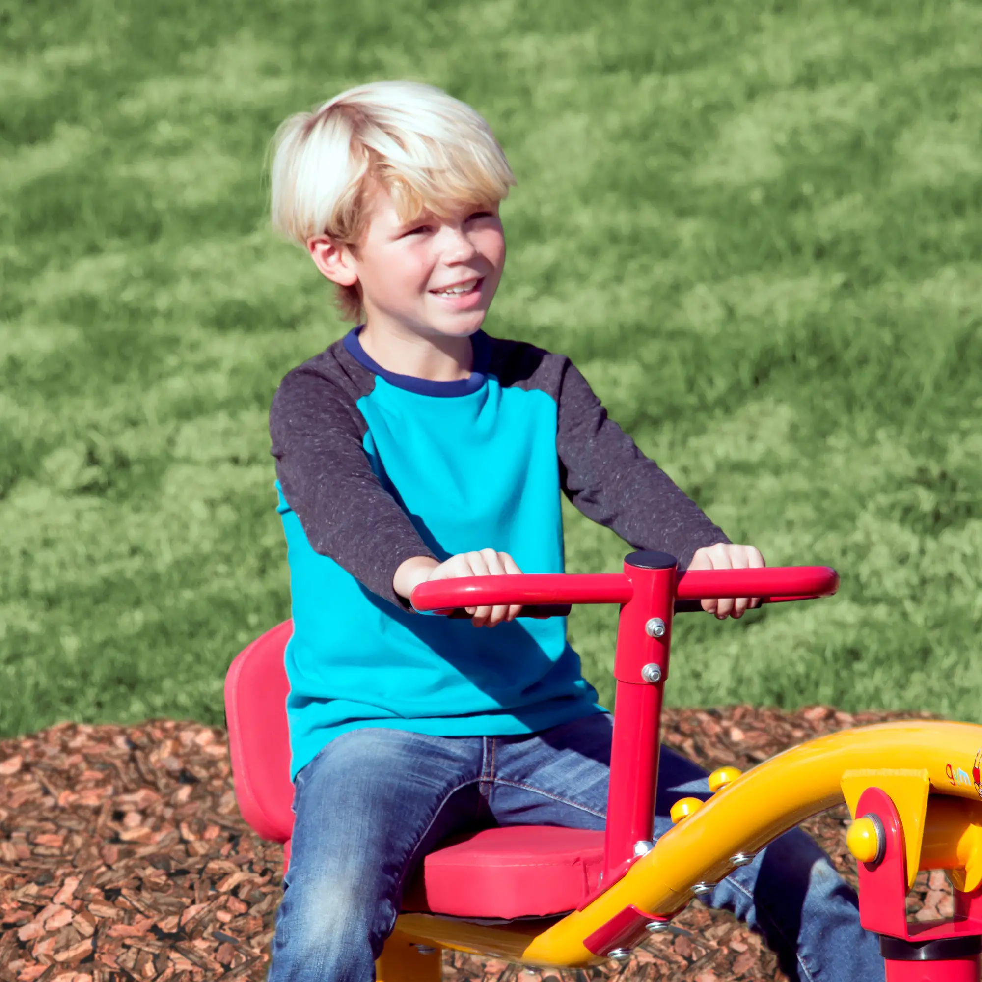 TT-360 Gym Dandy Kids Playground Spinning Teeter Totter-15