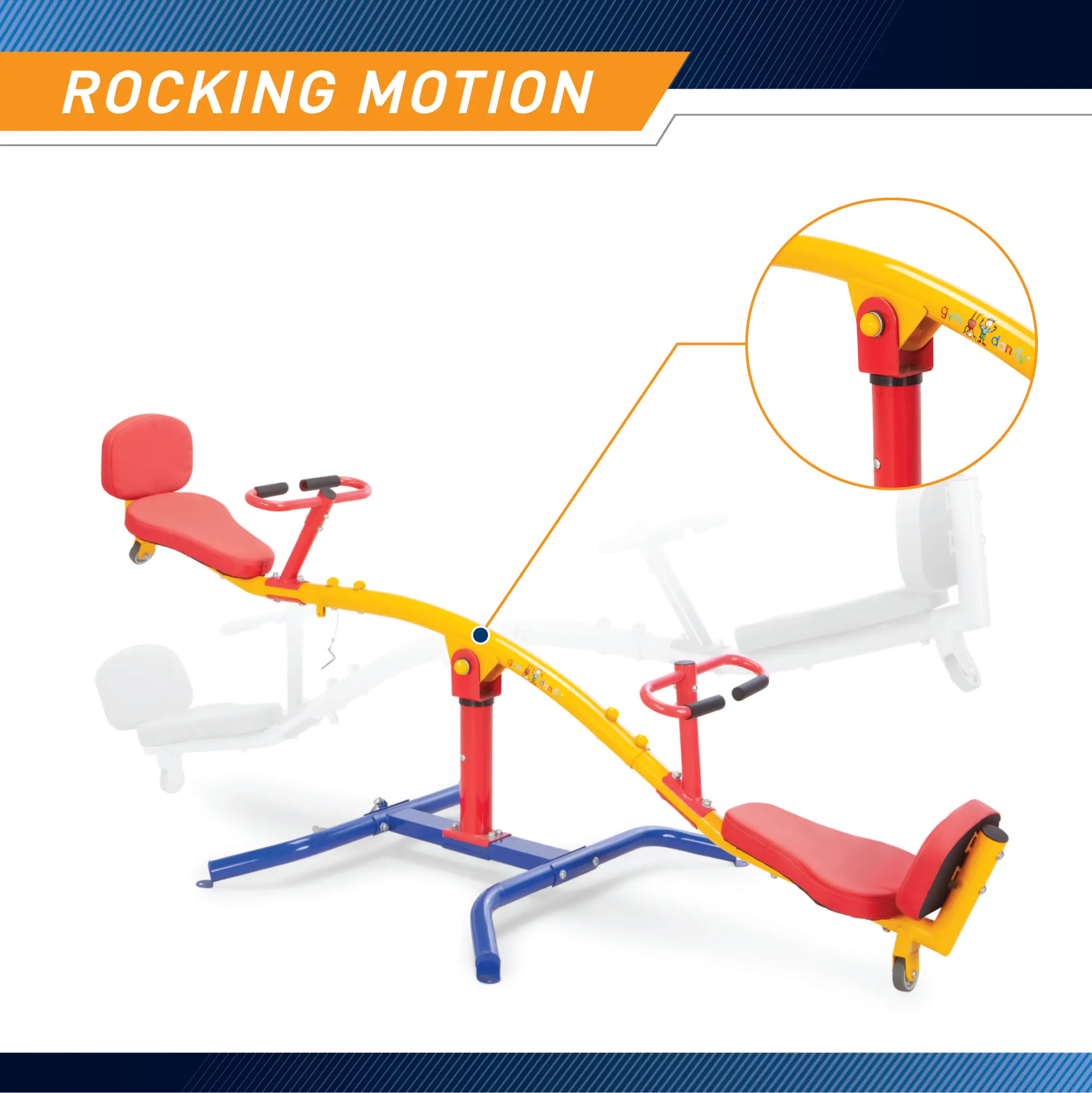 TT-360 Gym Dandy Kids Playground Spinning Teeter Totter-6