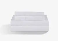 BGS194611 BedGear Dri-Tec Twin/Twin-XL White Sheet Set