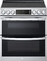 LTEL7337F LG 7.3 cu ft Slide-In Double Oven Range - Stainless Steel