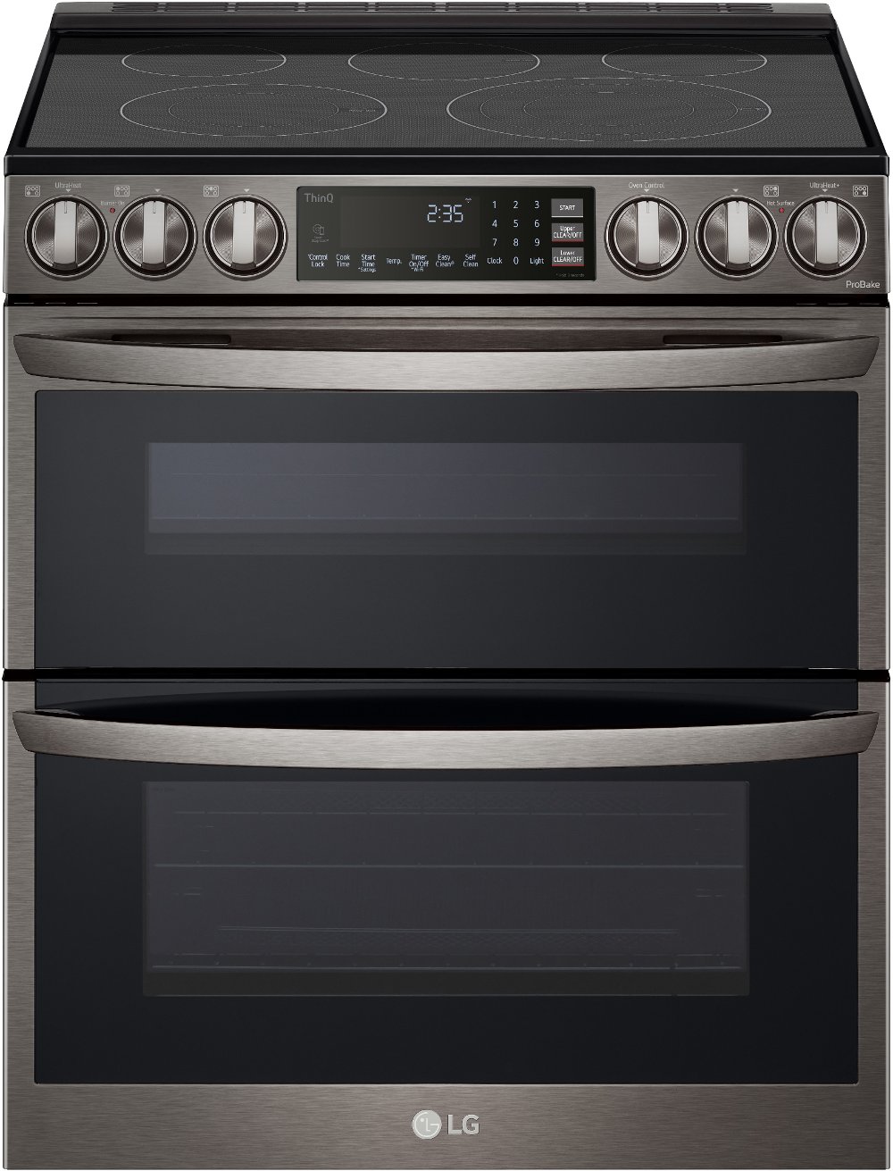 LG 7.3 cu ft Double Oven Electric Range - Black Stainless Steel