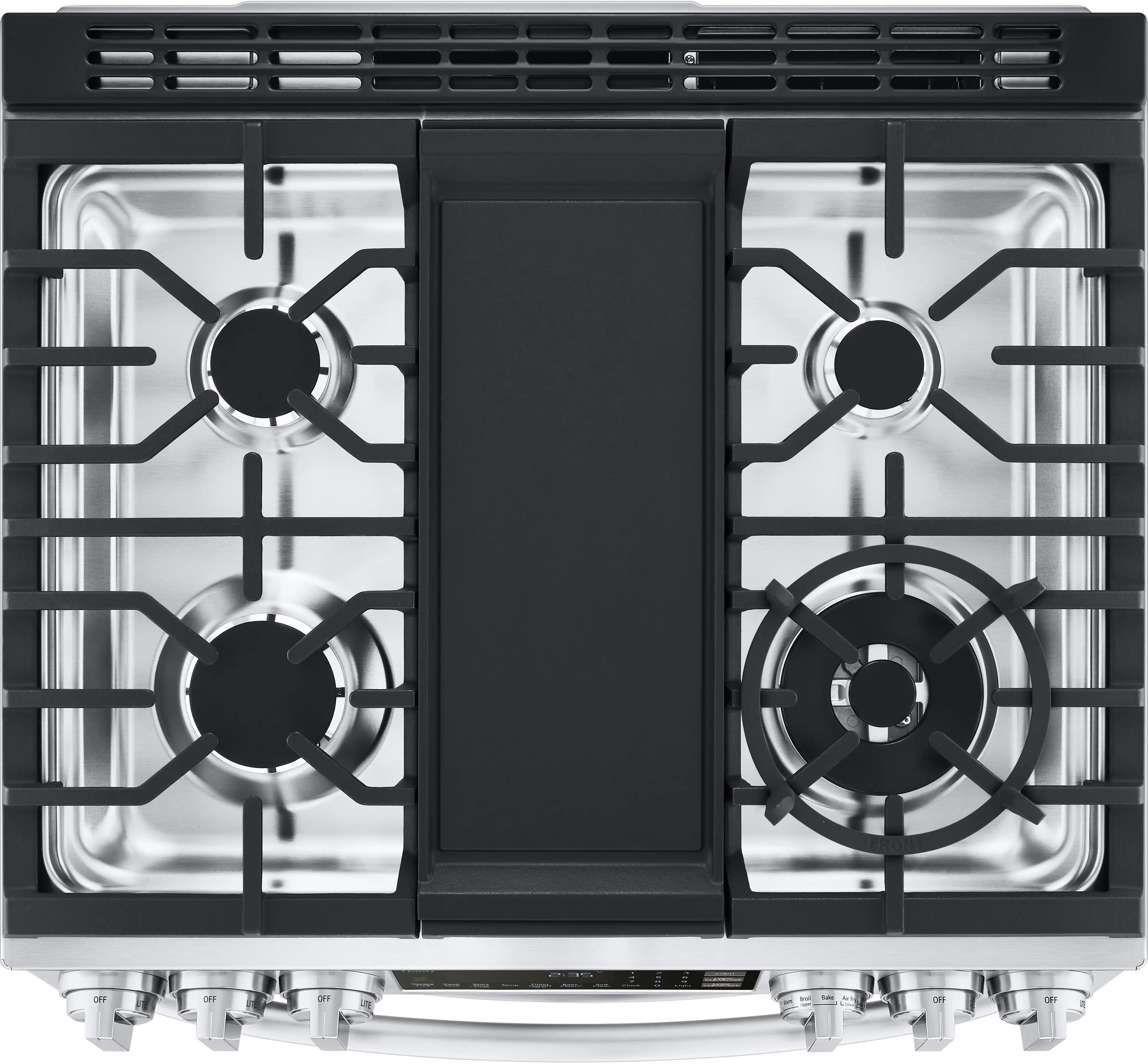 LTGL6937F LG 6.9 cu ft Double Oven Gas Range with InstaView - Stainless Steel-6
