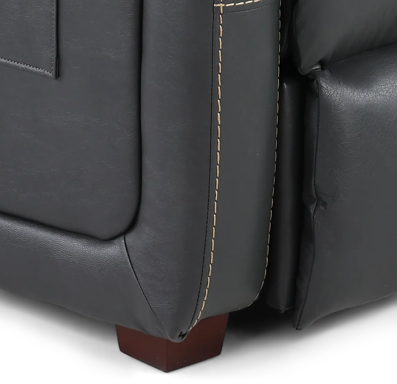 647957-7/1273/58-3073/5 Reliever Gunmetal Power Lay-Flat Recliner with Massage and Heat-5