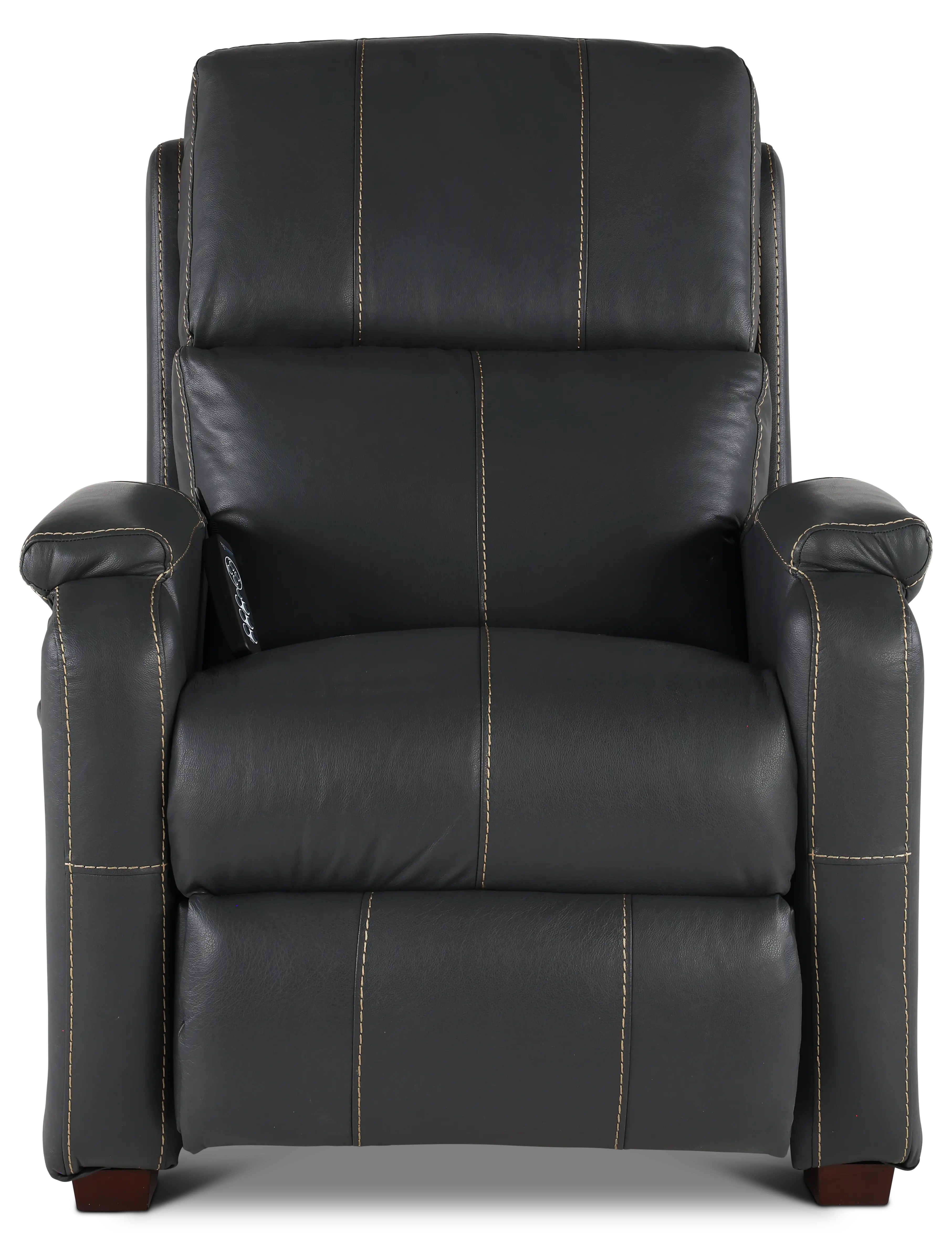 647957-7/1273/58-3073/5 Reliever Gunmetal Power Lay-Flat Recliner with Massage and Heat-7