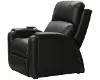 647957-7/1273/88-3073/8 Reliever Black Power Lay-Flat Recliner with Massage and Heat