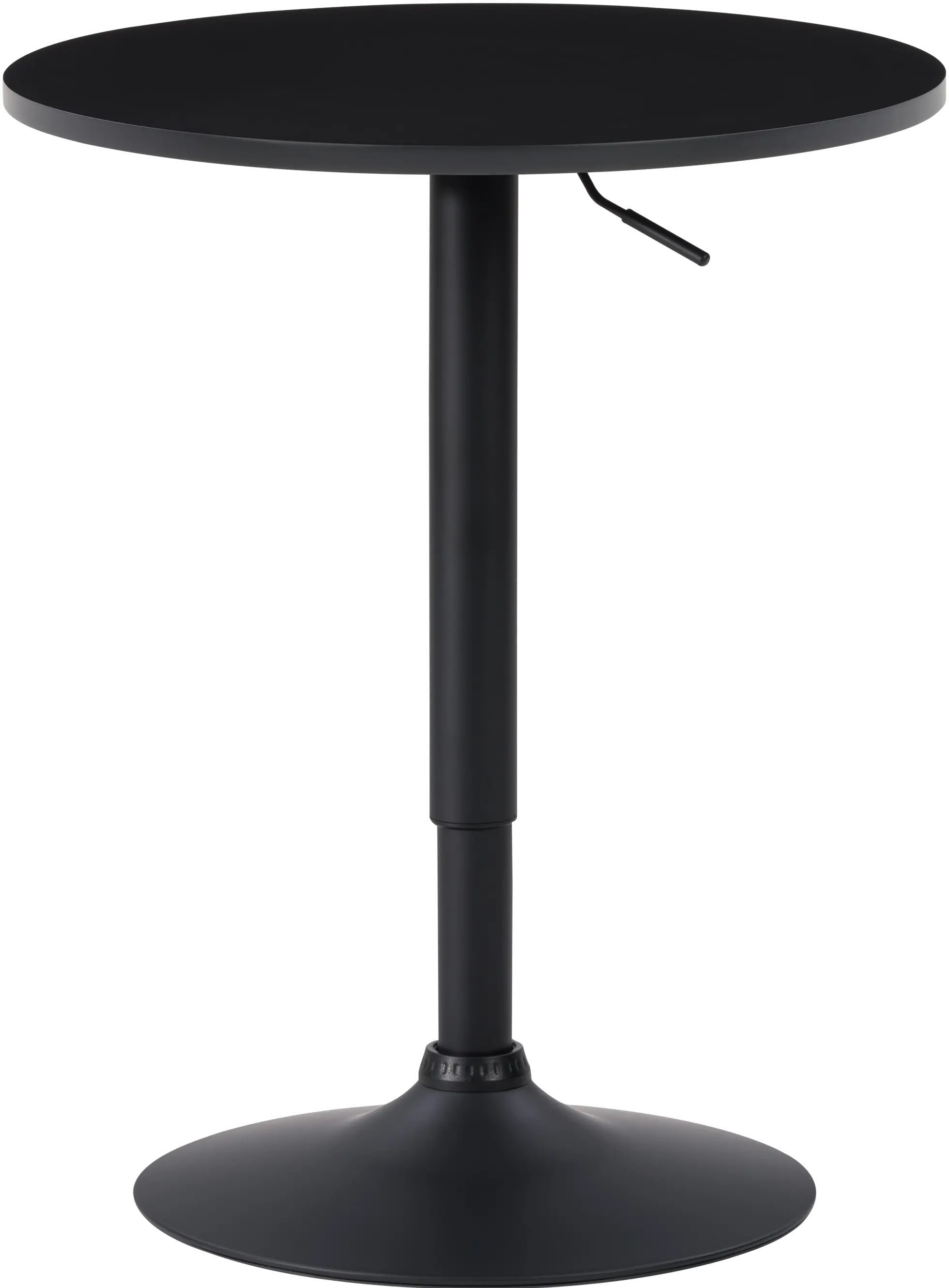 Black Round Adjustable Height Pedestal Table-1