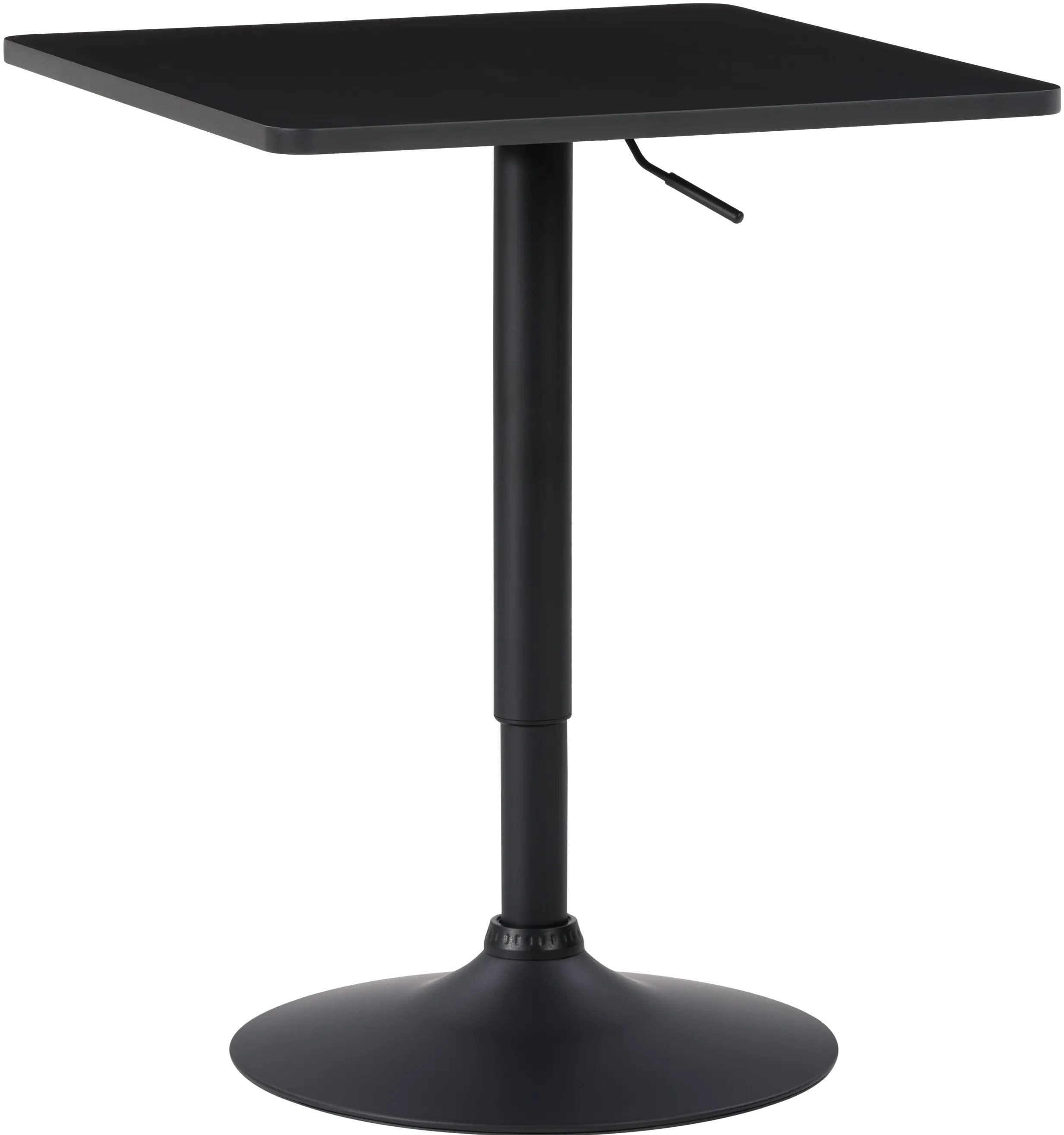 Black Square Adjustable Height Pedestal Table-3