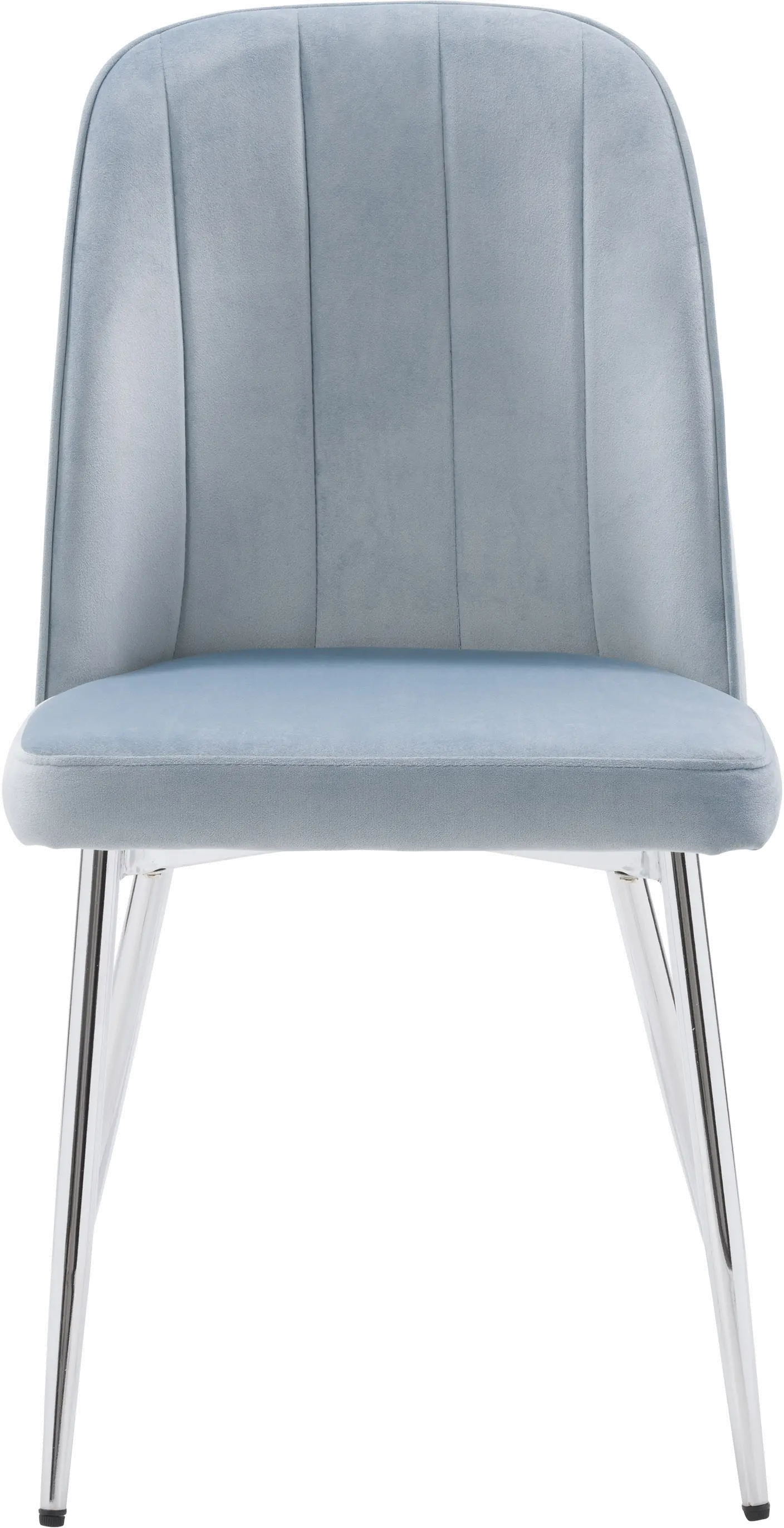 Nash Blue Velvet Tufted Side Chair, Set of 2-1