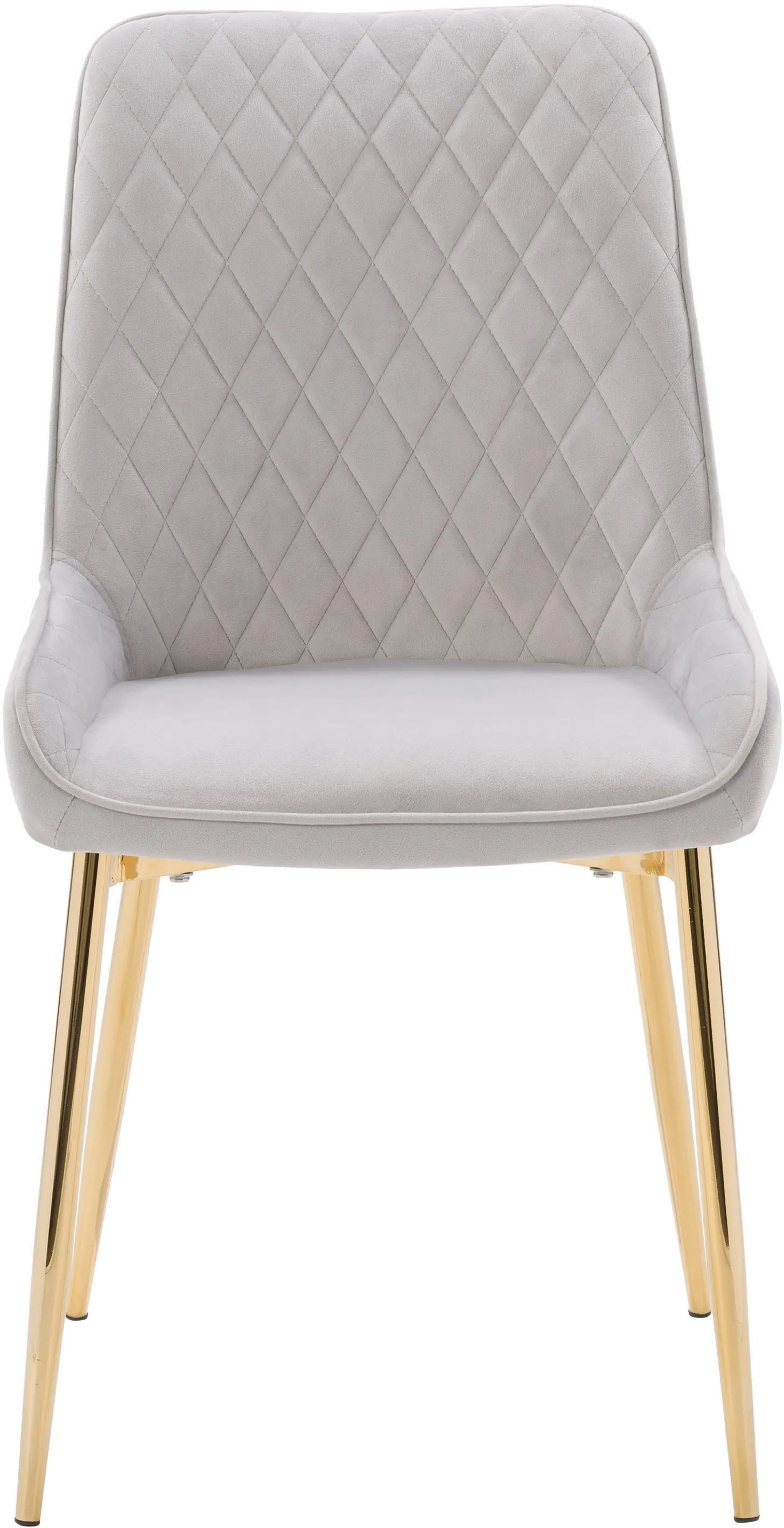 Nash Light Gray Velvet Diamond Side Chair, Set of 2-1