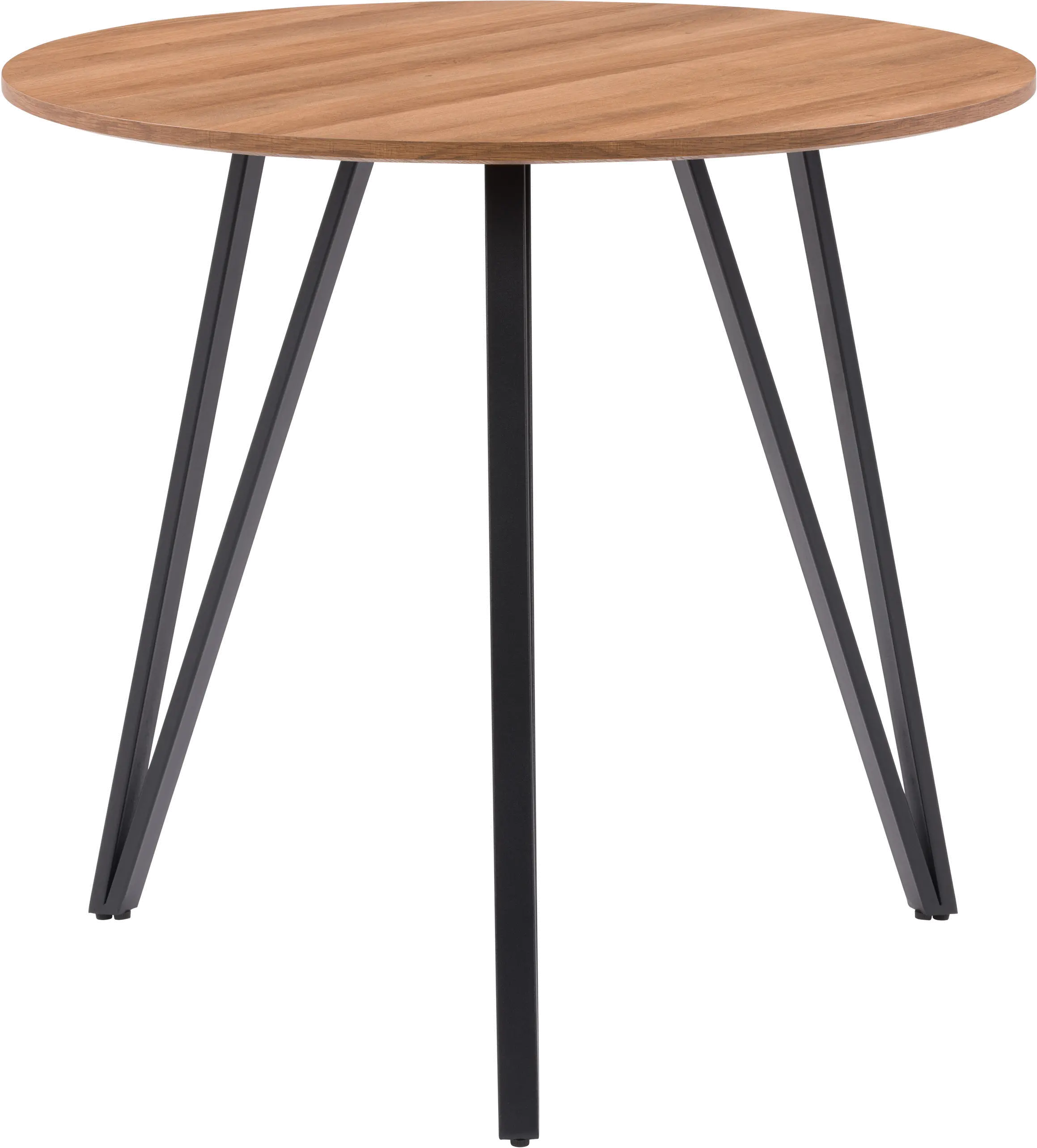 Lennox Brown Wood Iron Leg Dining Table-1